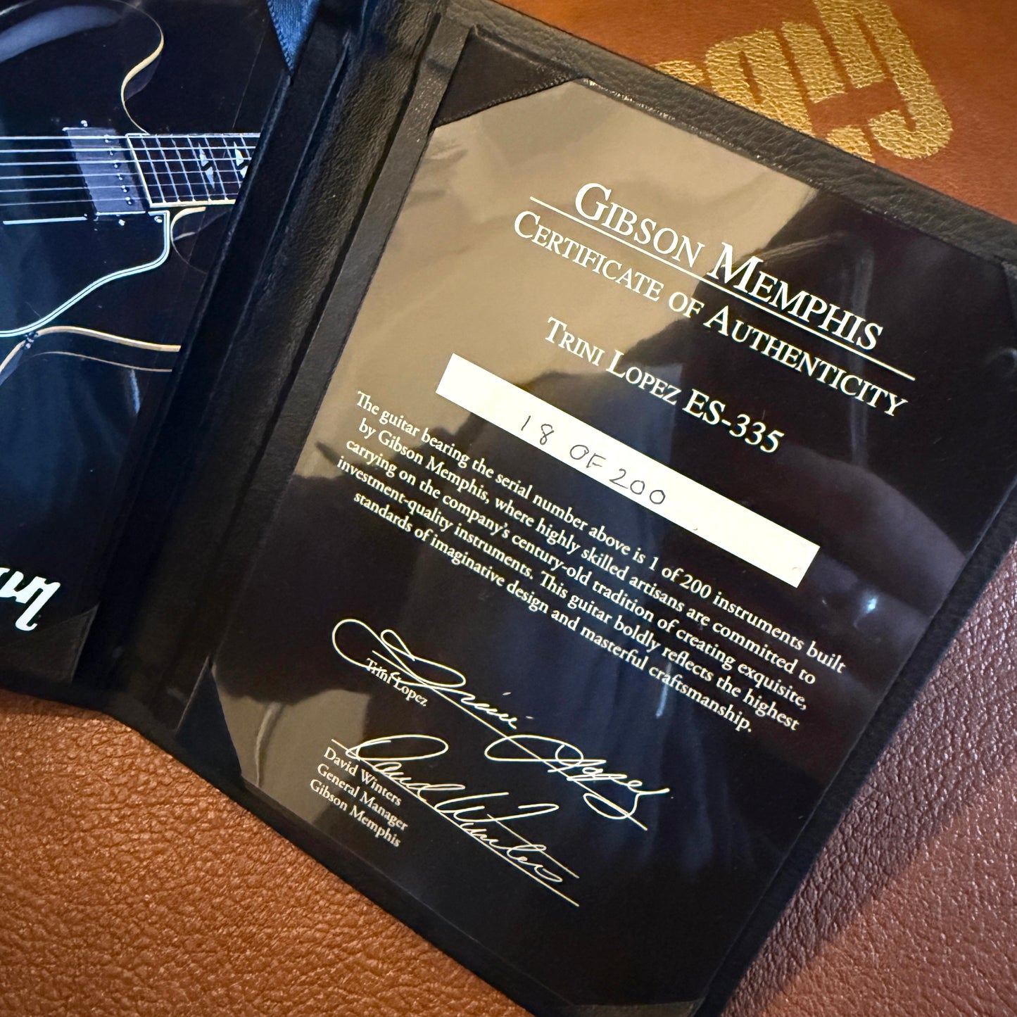 2015 Gibson Limited Edition Trini Lopez ES-335 - Ebony