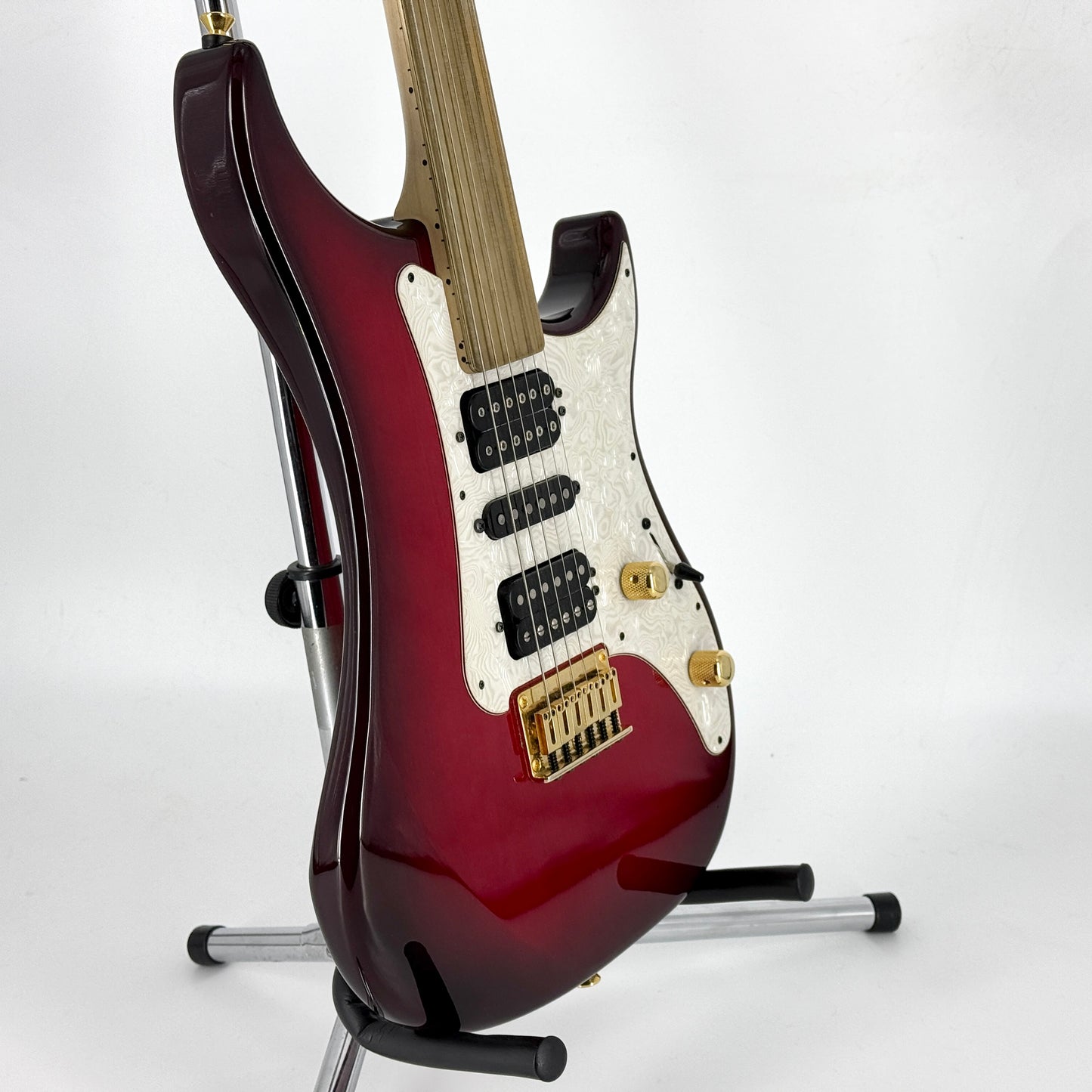1999 Vigier Excalibur Surfreter Supra Fretless HSH - Red