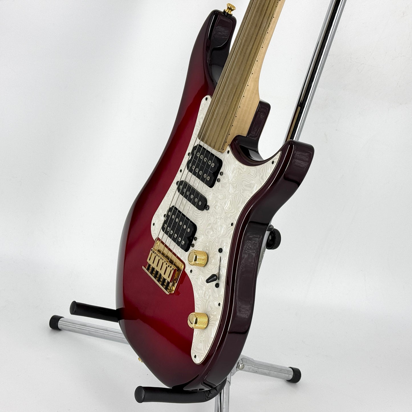 1999 Vigier Excalibur Surfreter Supra Fretless HSH - Red