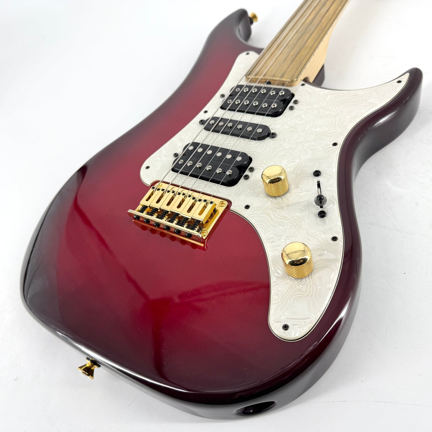 1999 Vigier Excalibur Surfreter Supra Fretless HSH - Red