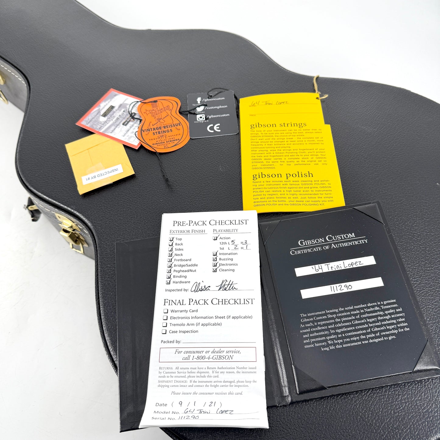 2021 Gibson Custom Shop 1964 Trini Lopez Standard Reissue VOS - Sixties Cherry