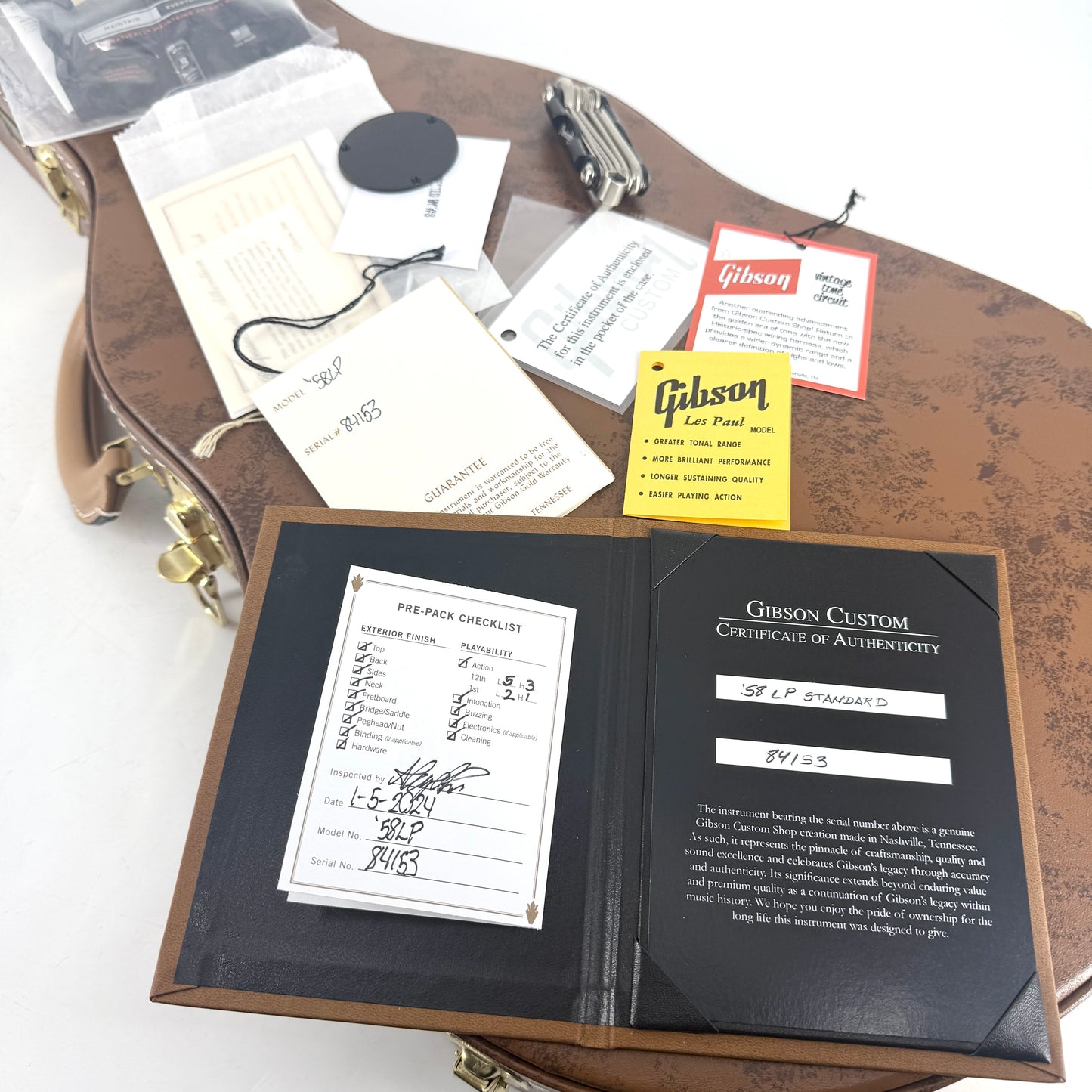 2024 Gibson Custom Shop 1958 Les Paul Standard – Bourbon Burst