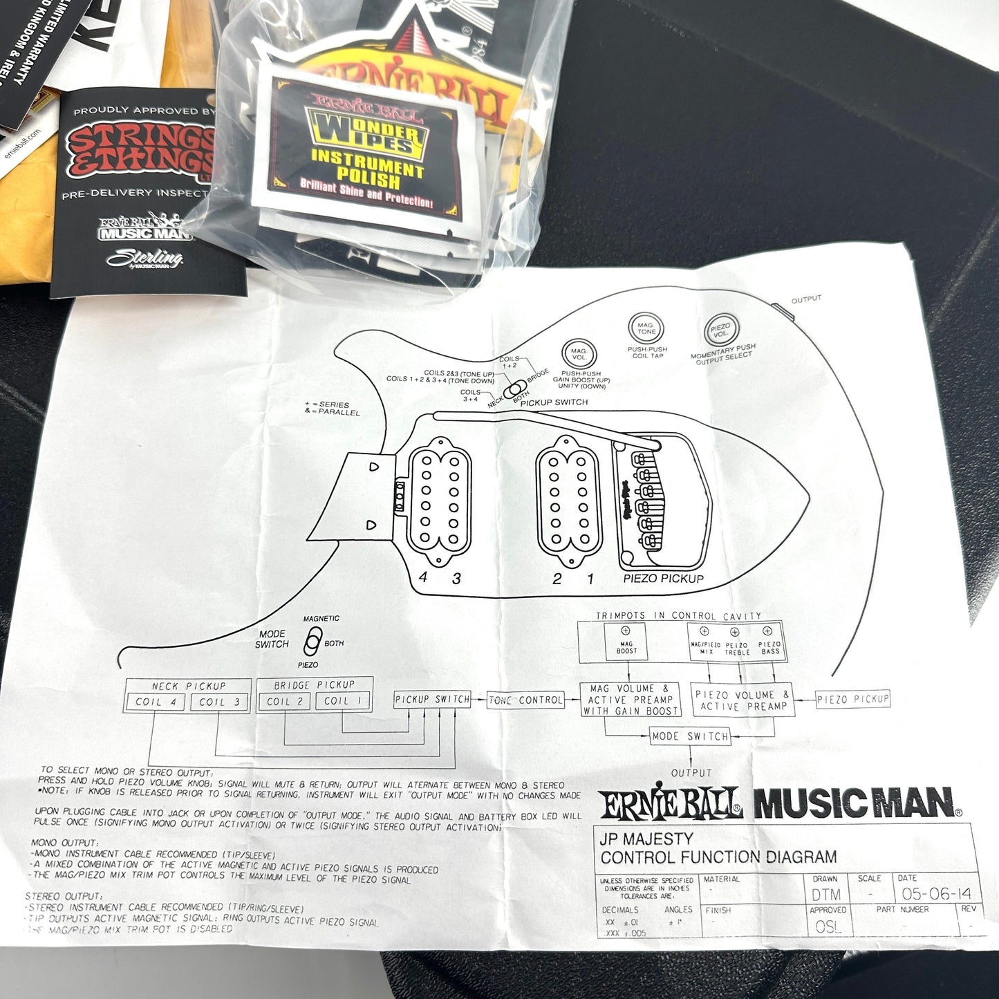 2015 Ernie Ball Music Man John Petrucci 6 Majesty - Siberian Sapphire