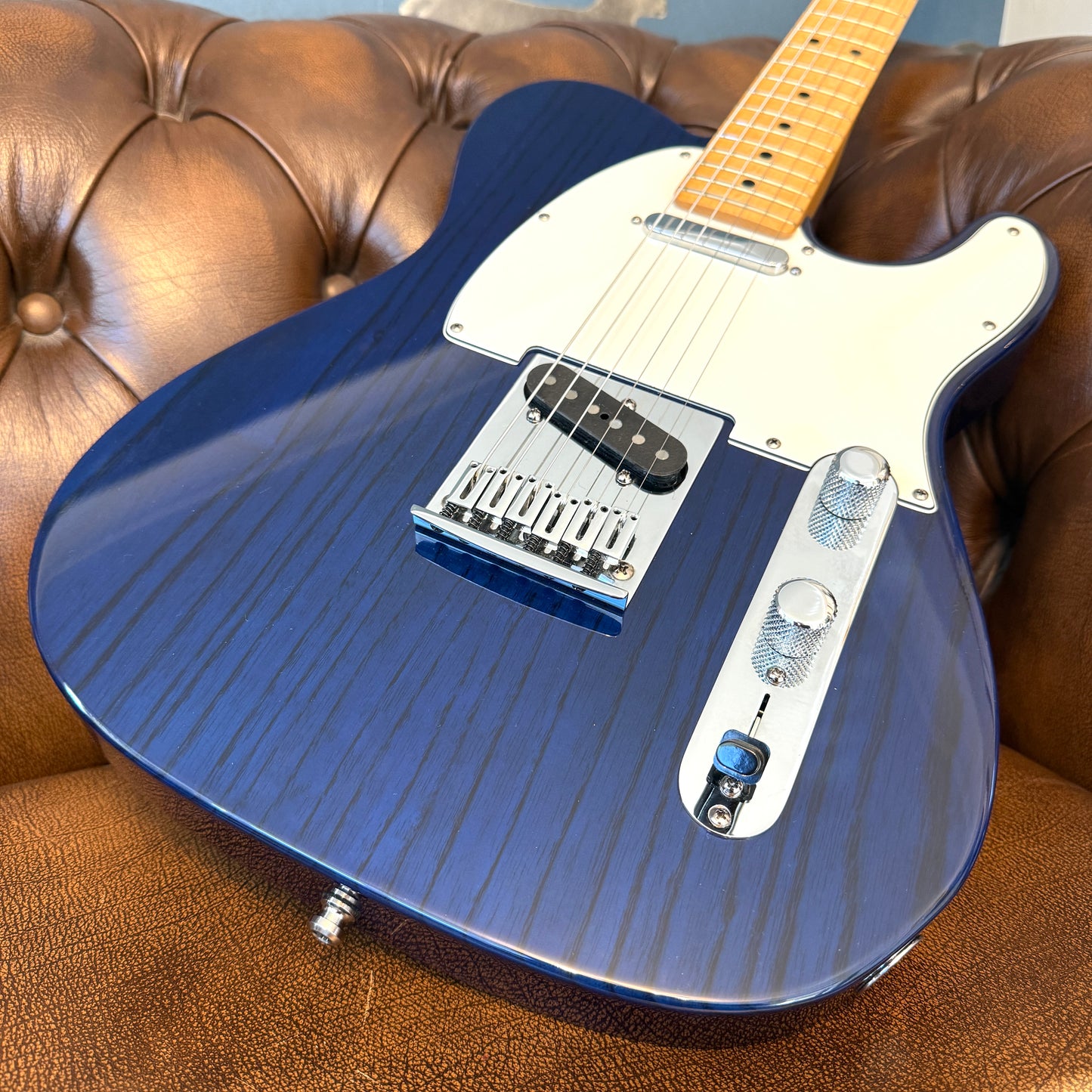 2007 Fender Custom Shop Custom Classic Telecaster - Cobalt Blue Transparent