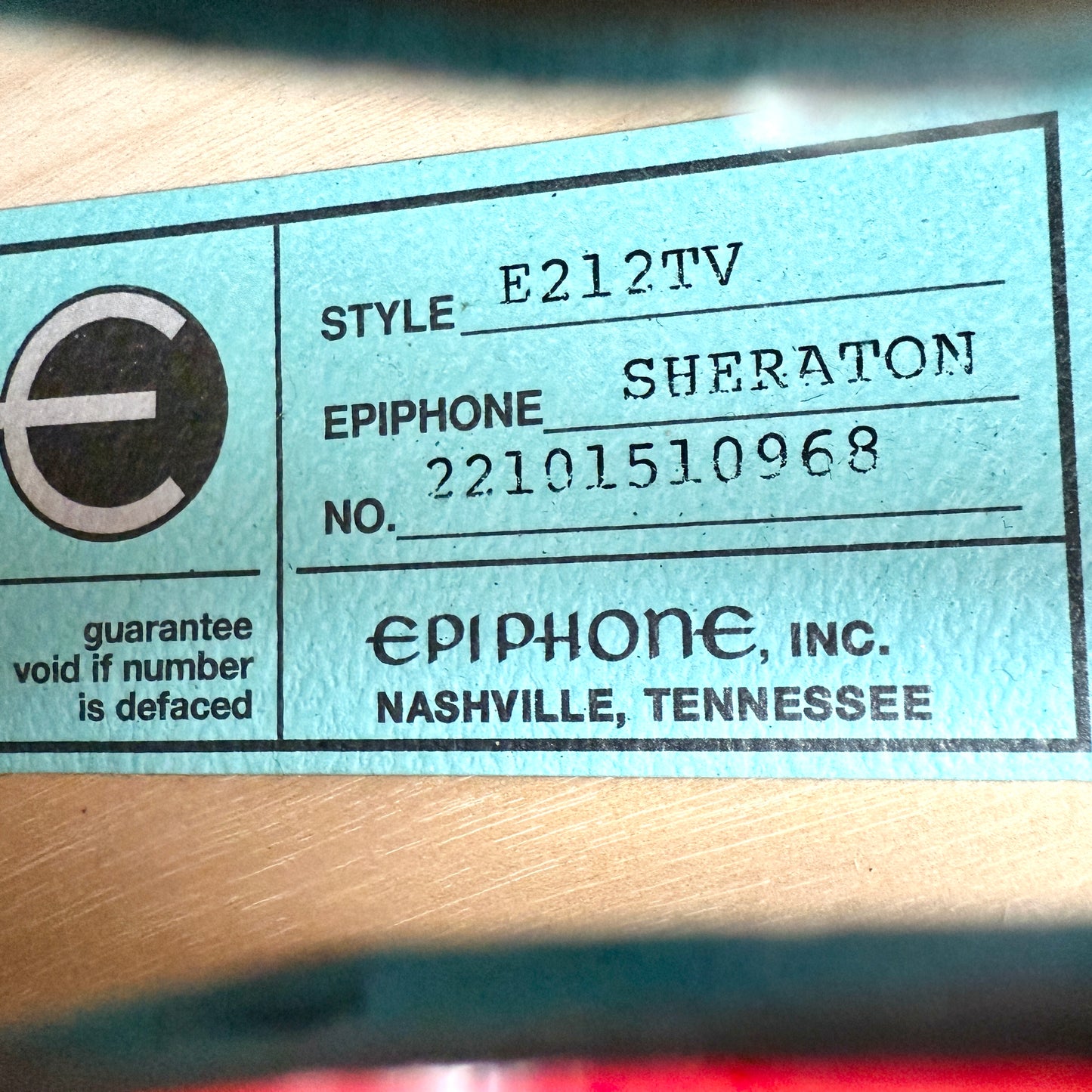 2022 Epiphone USA Sheraton 150th Anniversary - Cherry