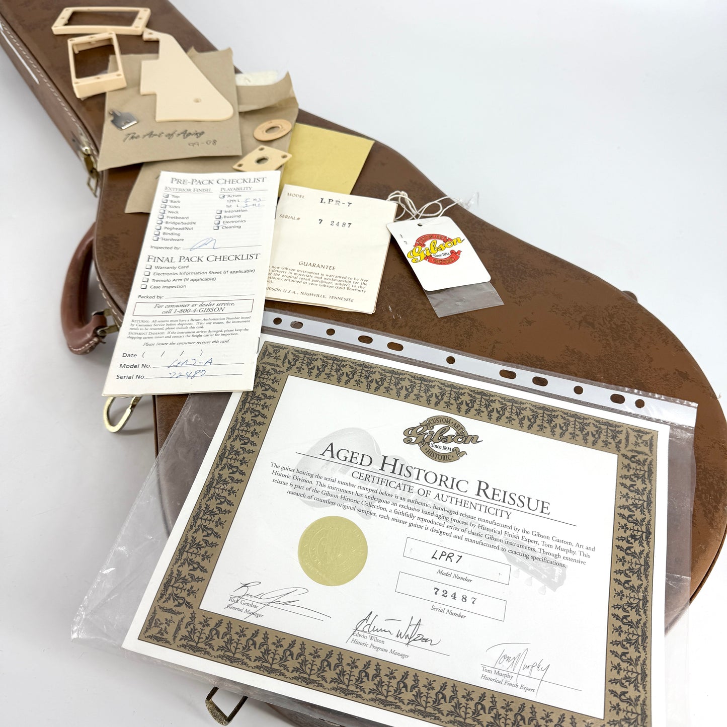 2002 Gibson Custom Shop Tom Murphy Aged 1957 Les Paul Historic Reissue - Gold Top