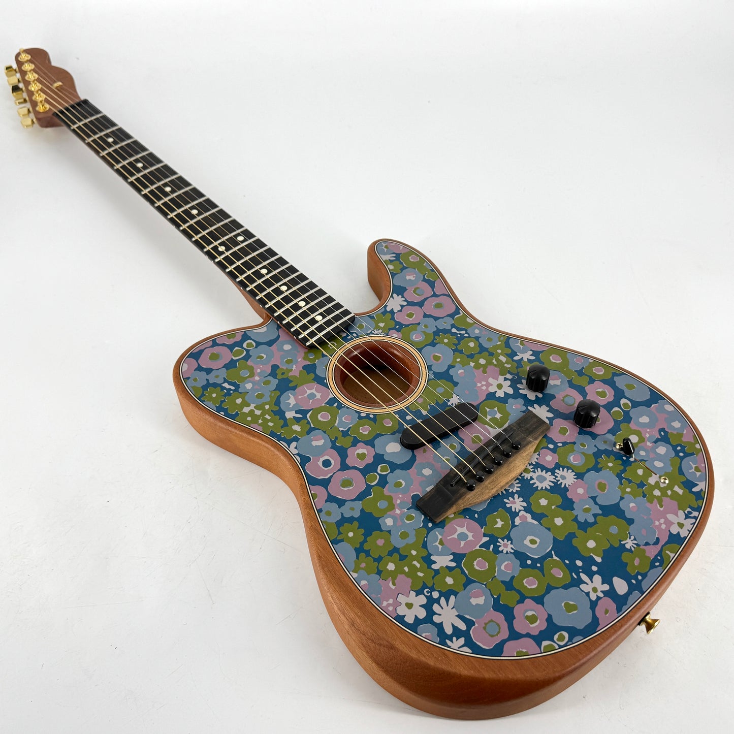 2022 Fender FSR American Acoustasonic Limited Edition Telecaster - Blue Flower