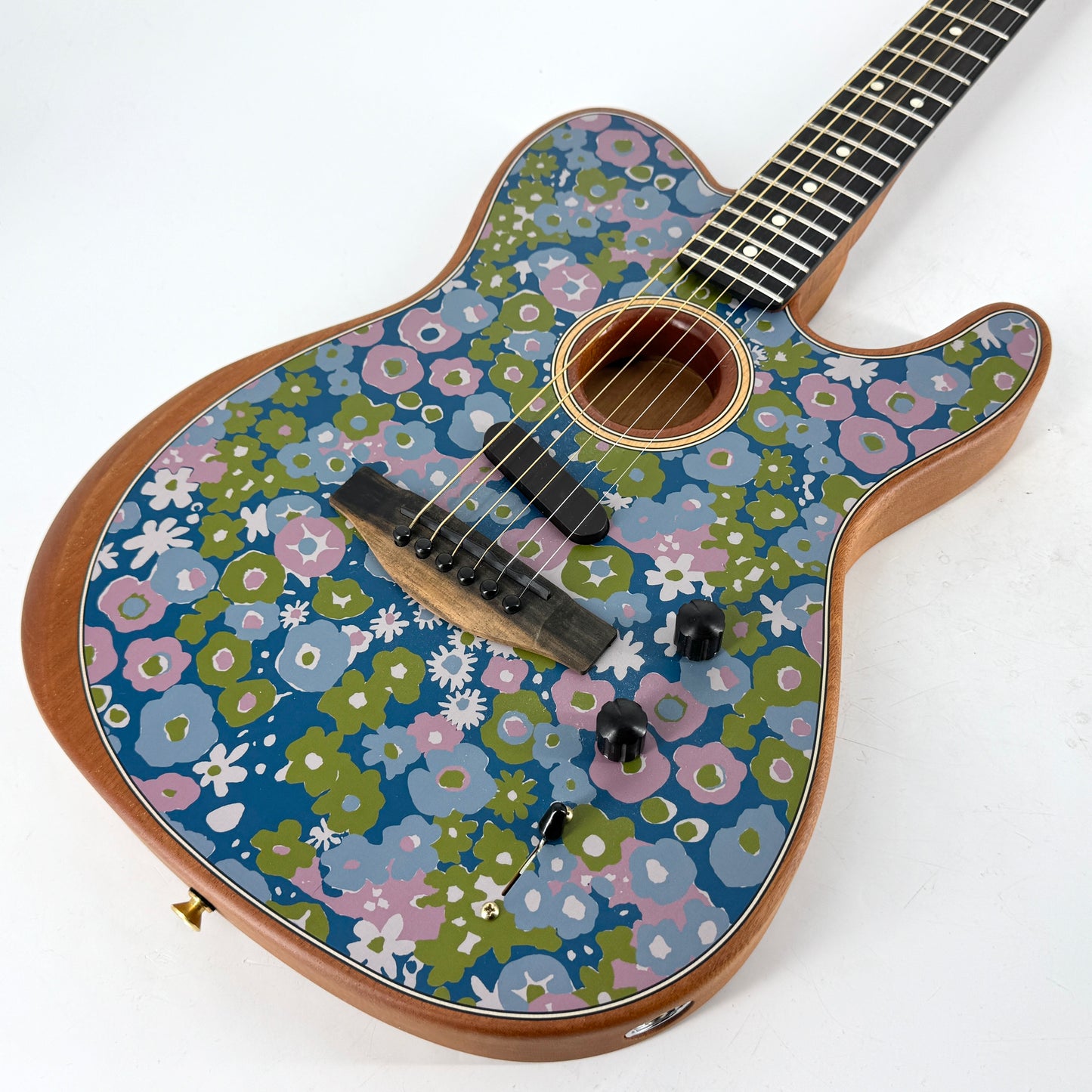 2022 Fender FSR American Acoustasonic Limited Edition Telecaster - Blue Flower