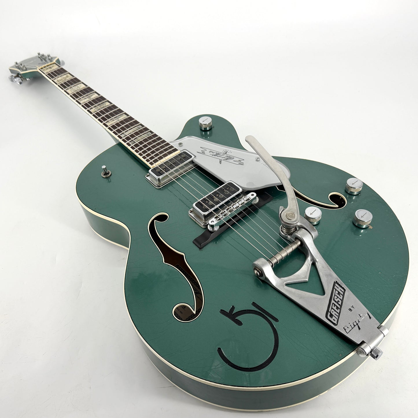 2021 Gretsch Custom Shop G6120 Masterbuilt Stephen Stern - Aged Sherwood Green Metallic