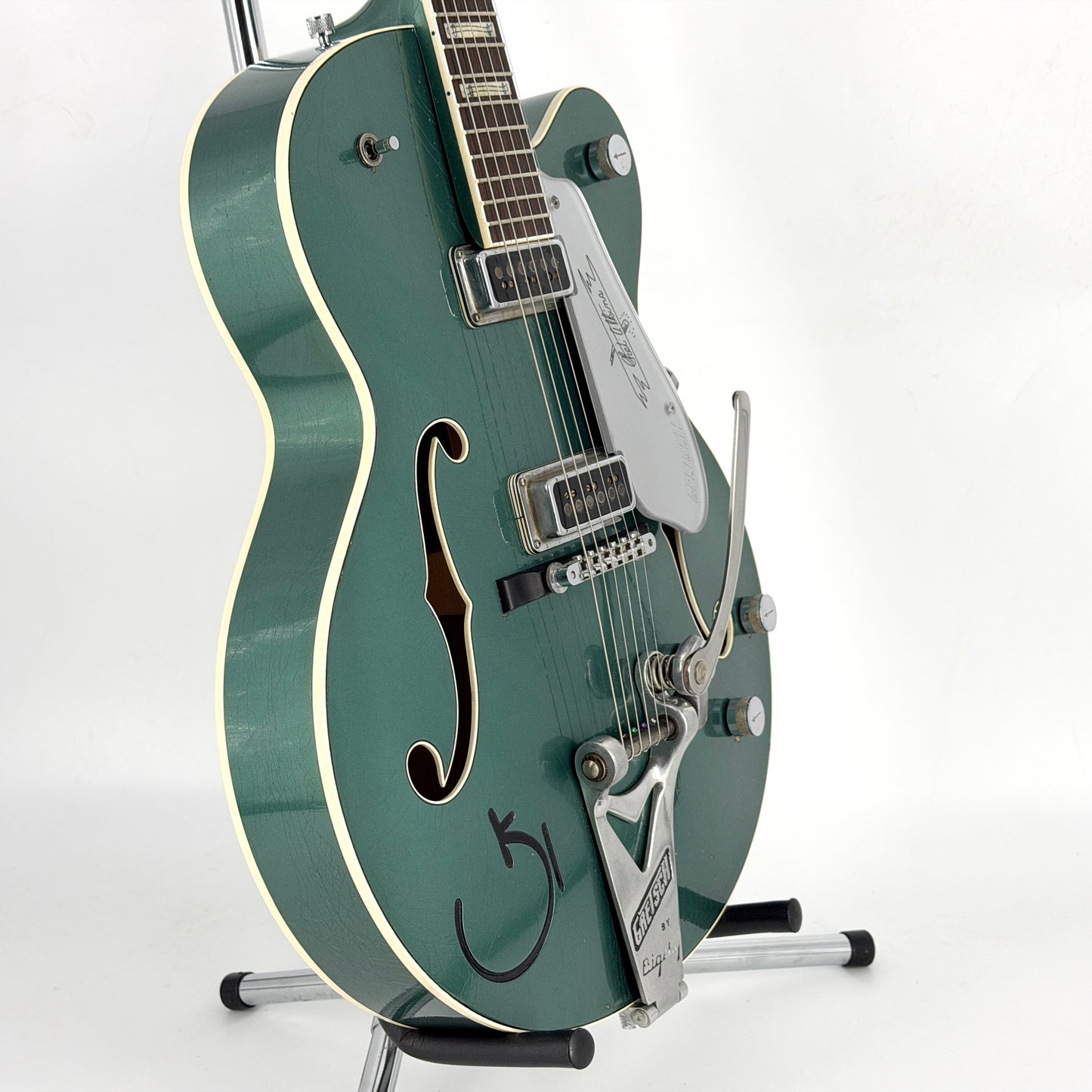 2021 Gretsch Custom Shop G6120 Masterbuilt Stephen Stern - Aged Sherwood Green Metallic