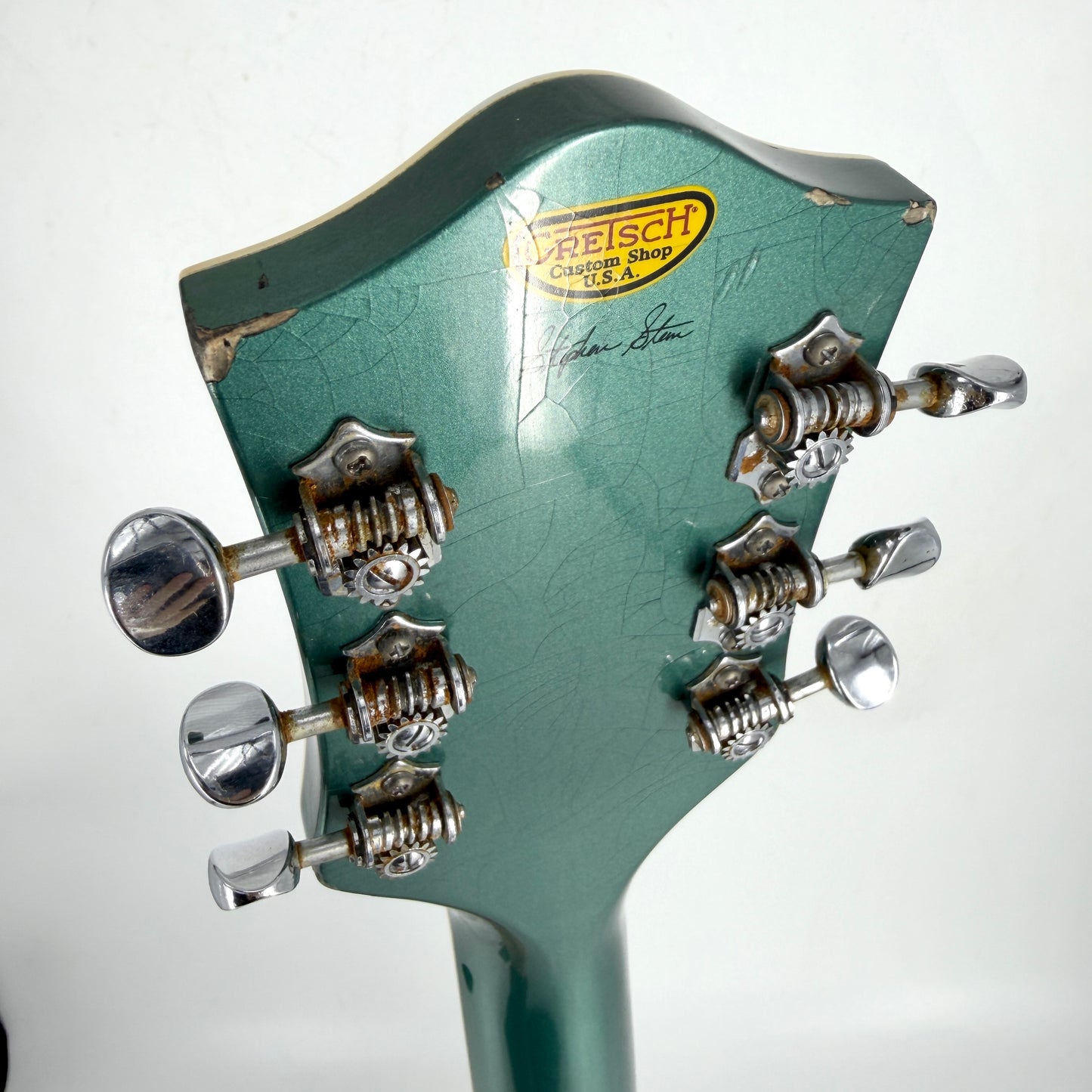 2021 Gretsch Custom Shop G6120 Masterbuilt Stephen Stern - Aged Sherwood Green Metallic