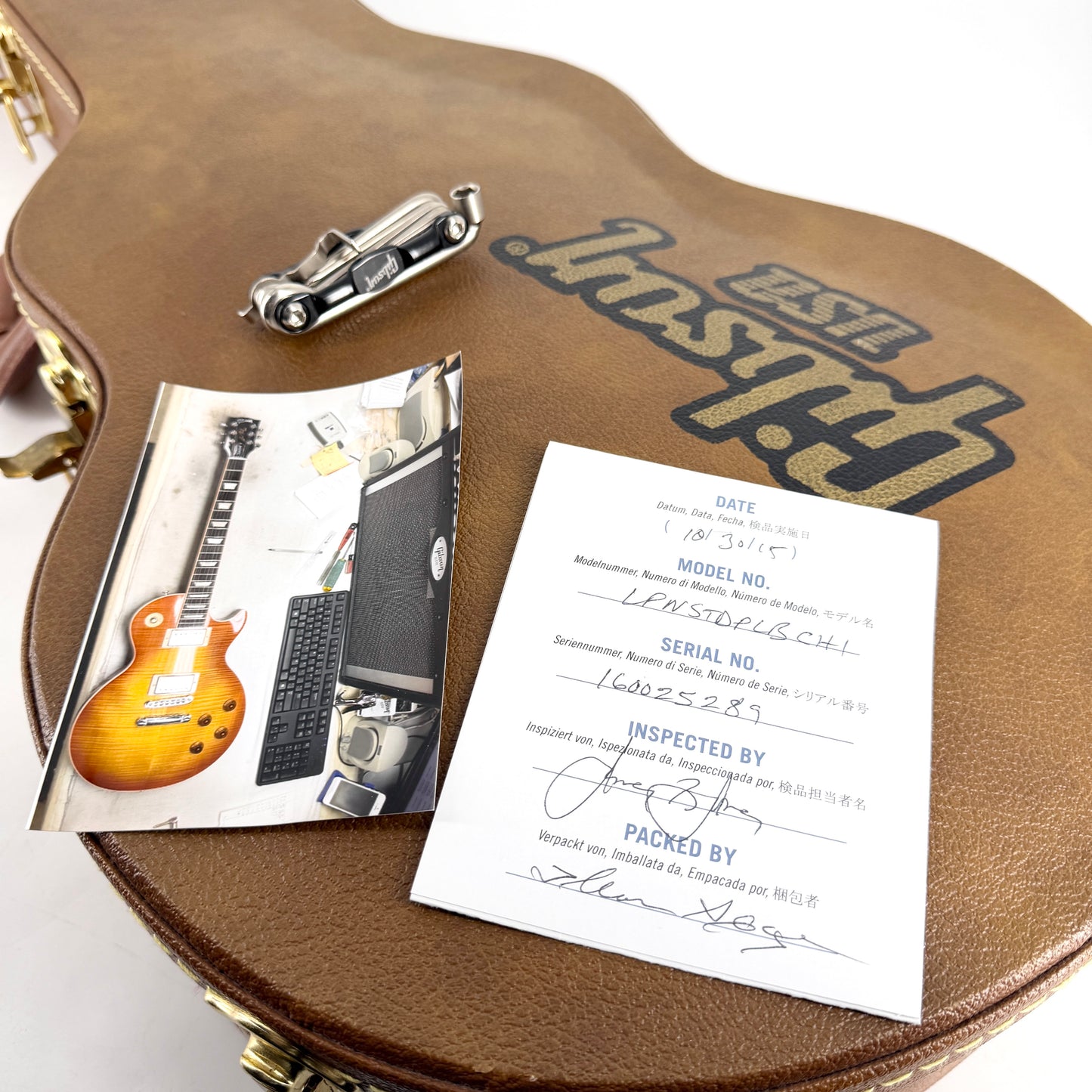 2016 Gibson Les Paul Standard Plus – Light Burst