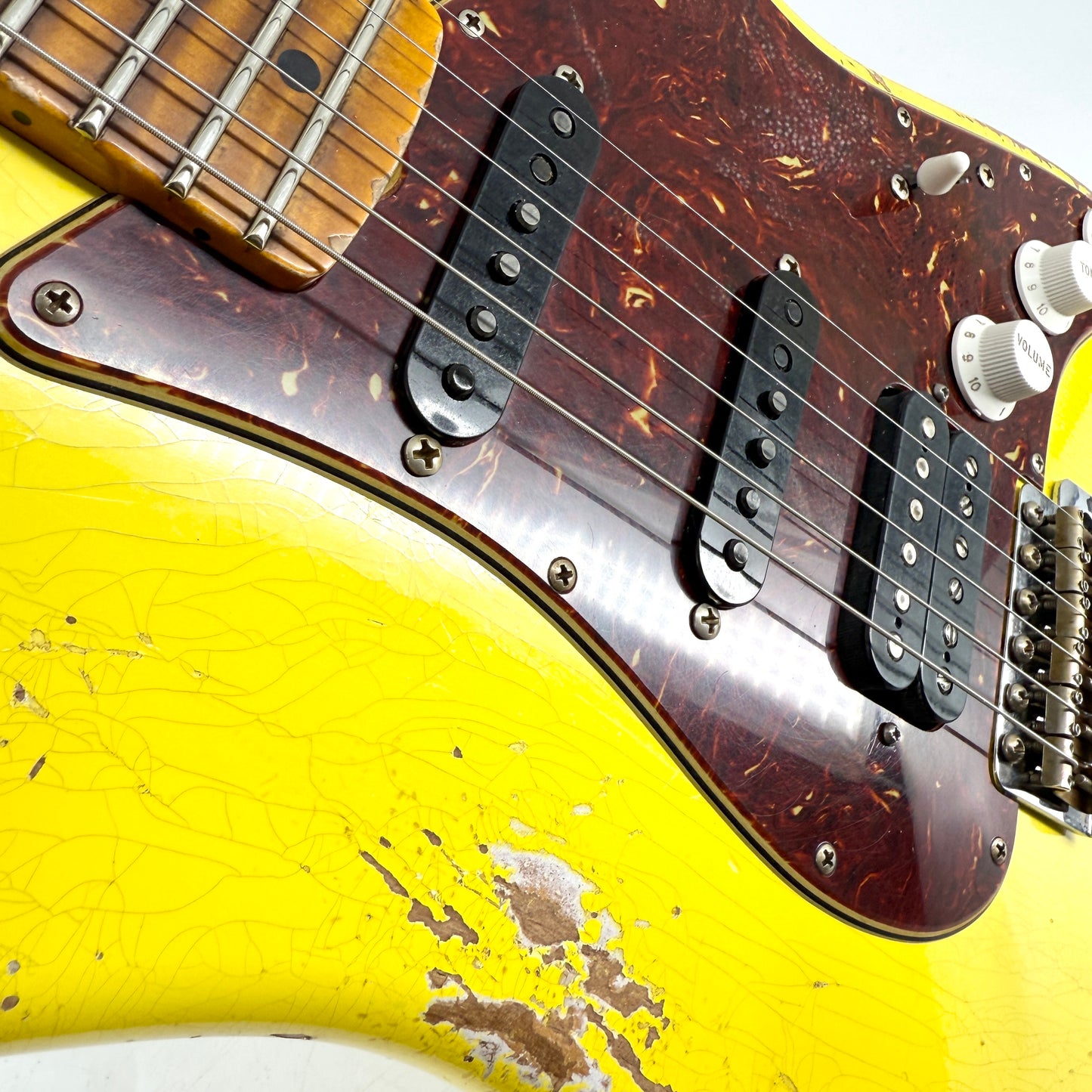 2024 Fender Custom Shop ’62 Stratocaster HSS Heavy Relic - Graffiti Yellow