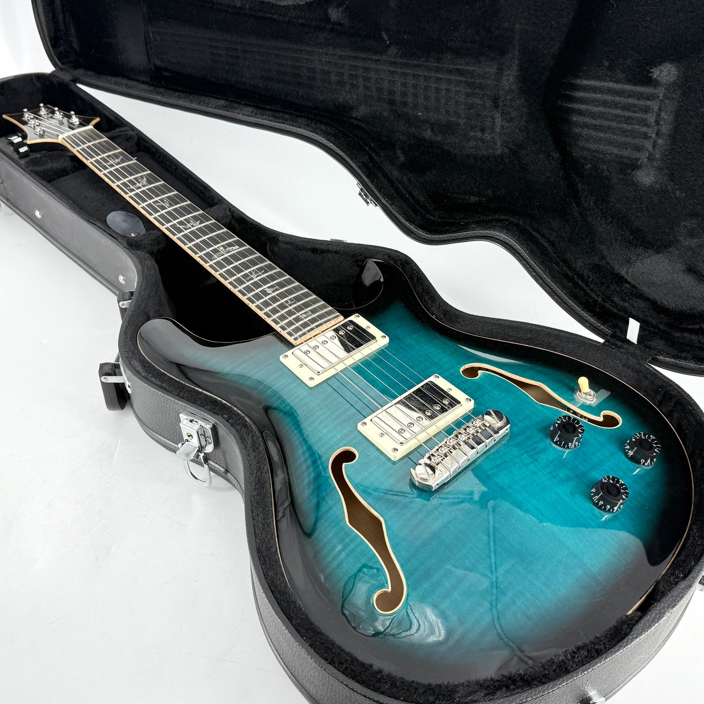 2022 PRS SE Hollowbody II Piezo - Peacock Blue