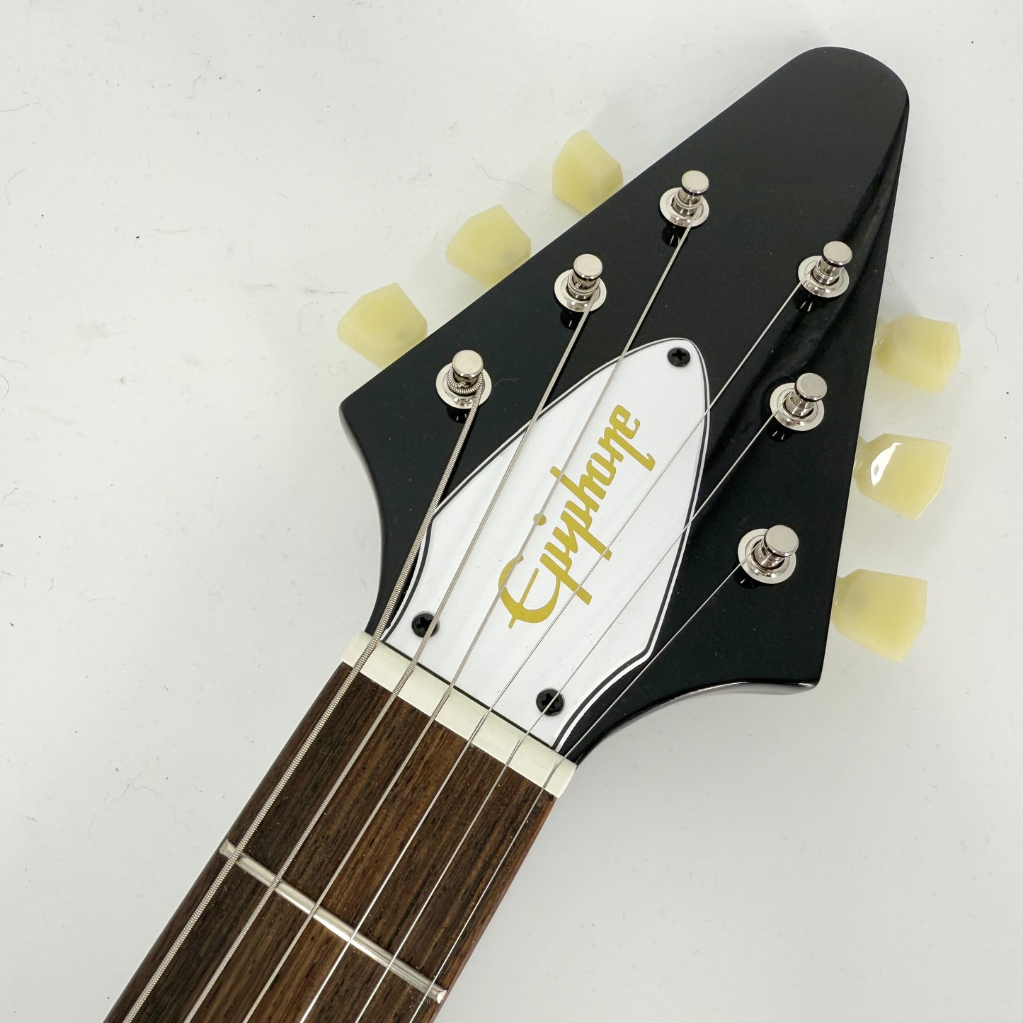 2024 Epiphone Inspired by Gibson Custom Jimi Hendrix Love Drops Flying V - Ebony