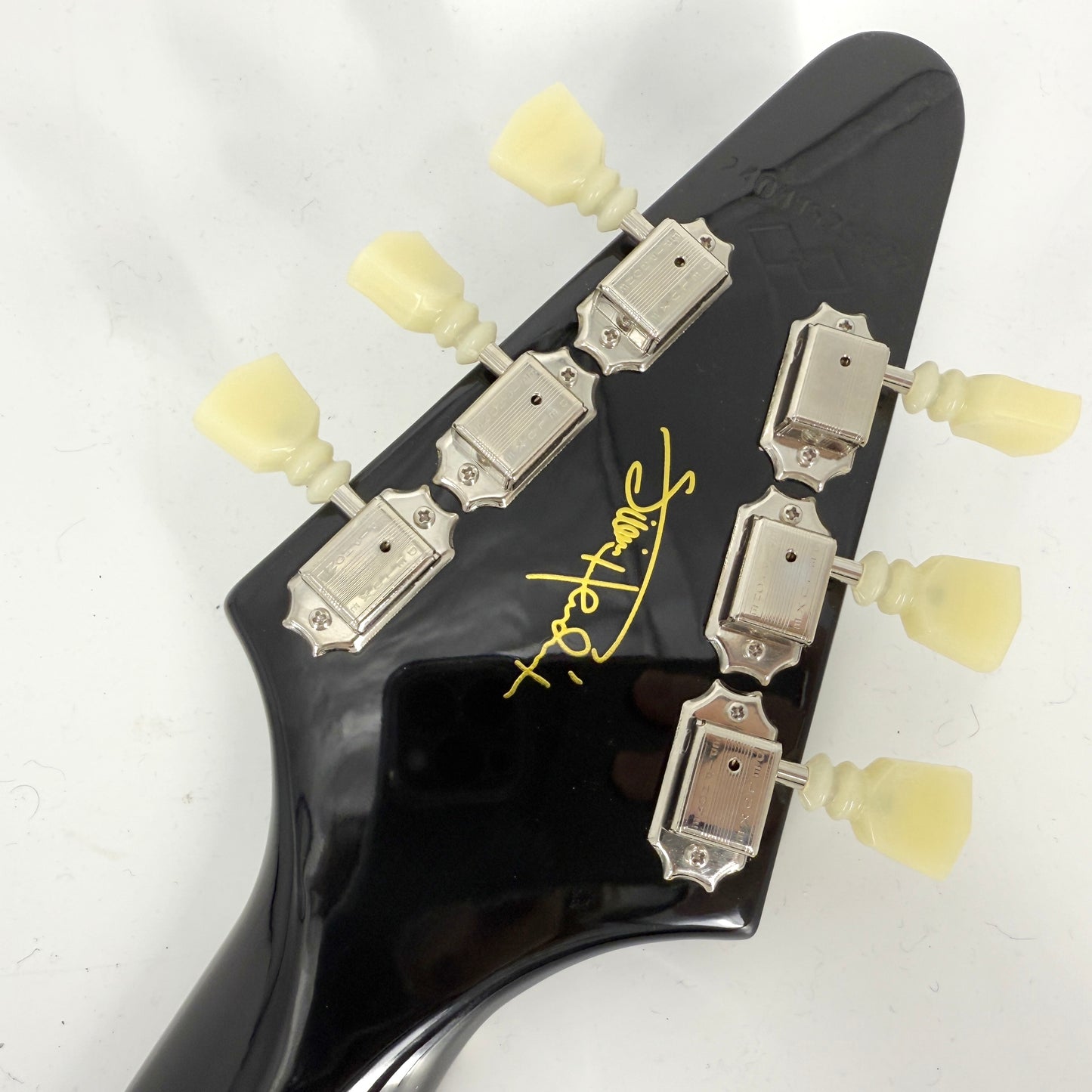 2024 Epiphone Inspired by Gibson Custom Jimi Hendrix Love Drops Flying V - Ebony