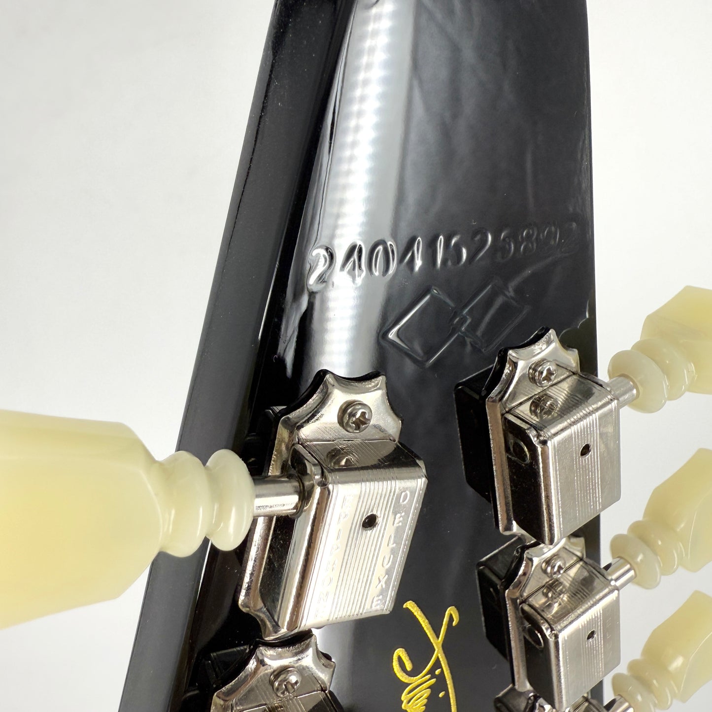 2024 Epiphone Inspired by Gibson Custom Jimi Hendrix Love Drops Flying V - Ebony