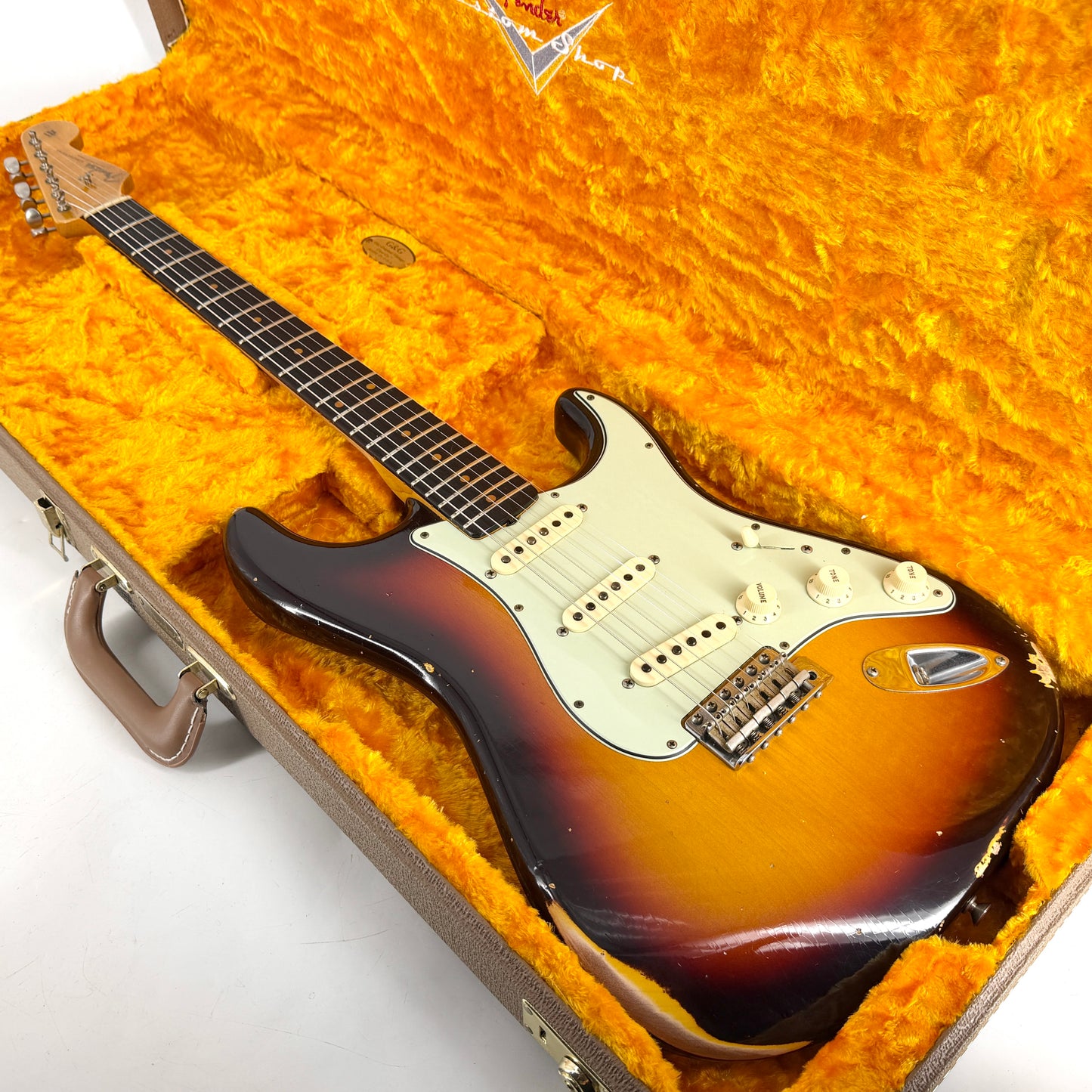 2018 Fender Custom Shop 60 Stratocaster Relic – Chocolate 3 Tone Sunburst