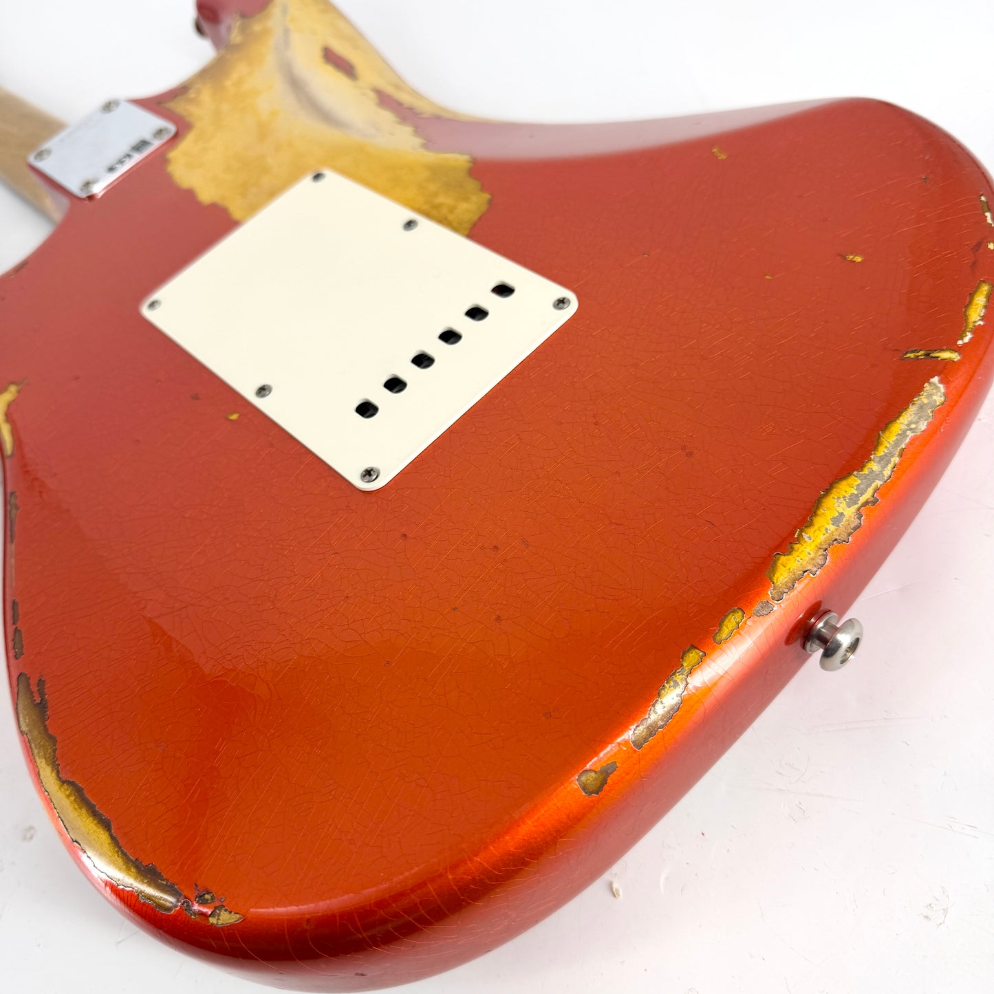 2018 Fender Custom Shop '63 Stratocaster Special Heavy Relic - Candy Tangerine over Sunburst