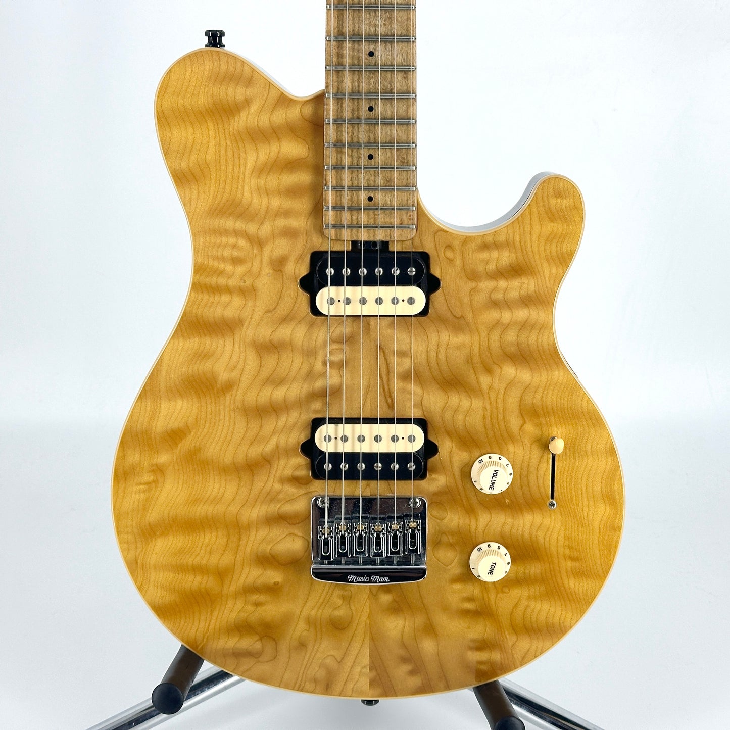 1999 Ernie Ball Music Man Axis Super Sport HH Hardtail - Translucent Gold