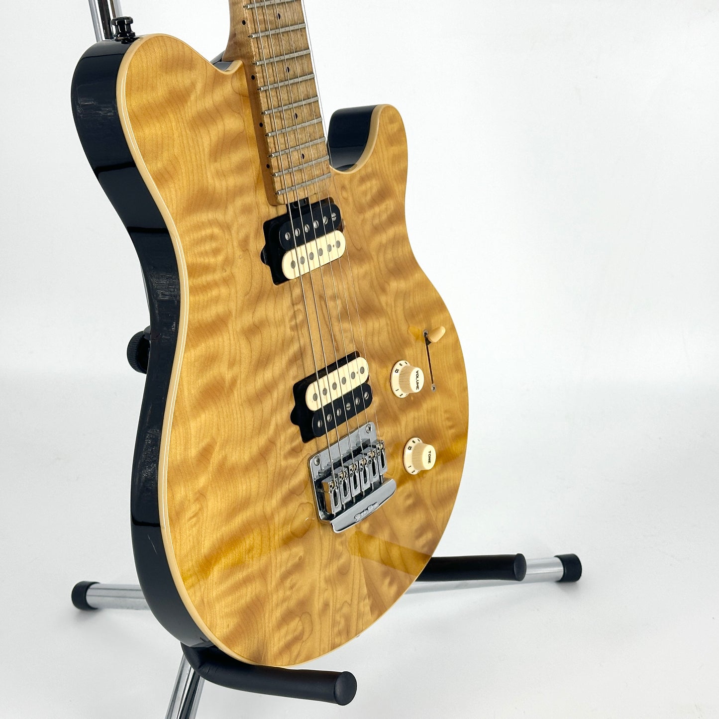 1999 Ernie Ball Music Man Axis Super Sport HH Hardtail - Translucent Gold