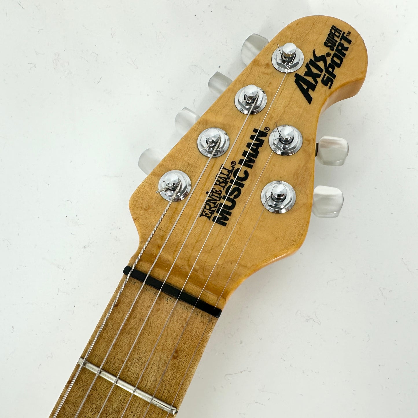 1999 Ernie Ball Music Man Axis Super Sport HH Hardtail - Translucent Gold