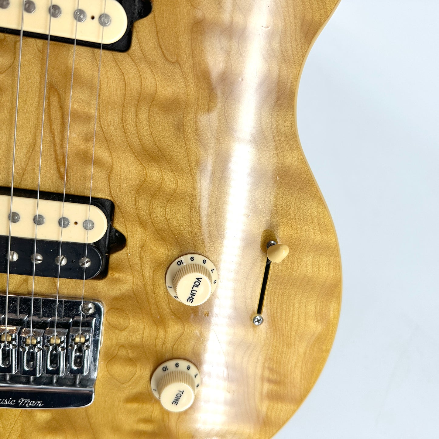 1999 Ernie Ball Music Man Axis Super Sport HH Hardtail - Translucent Gold