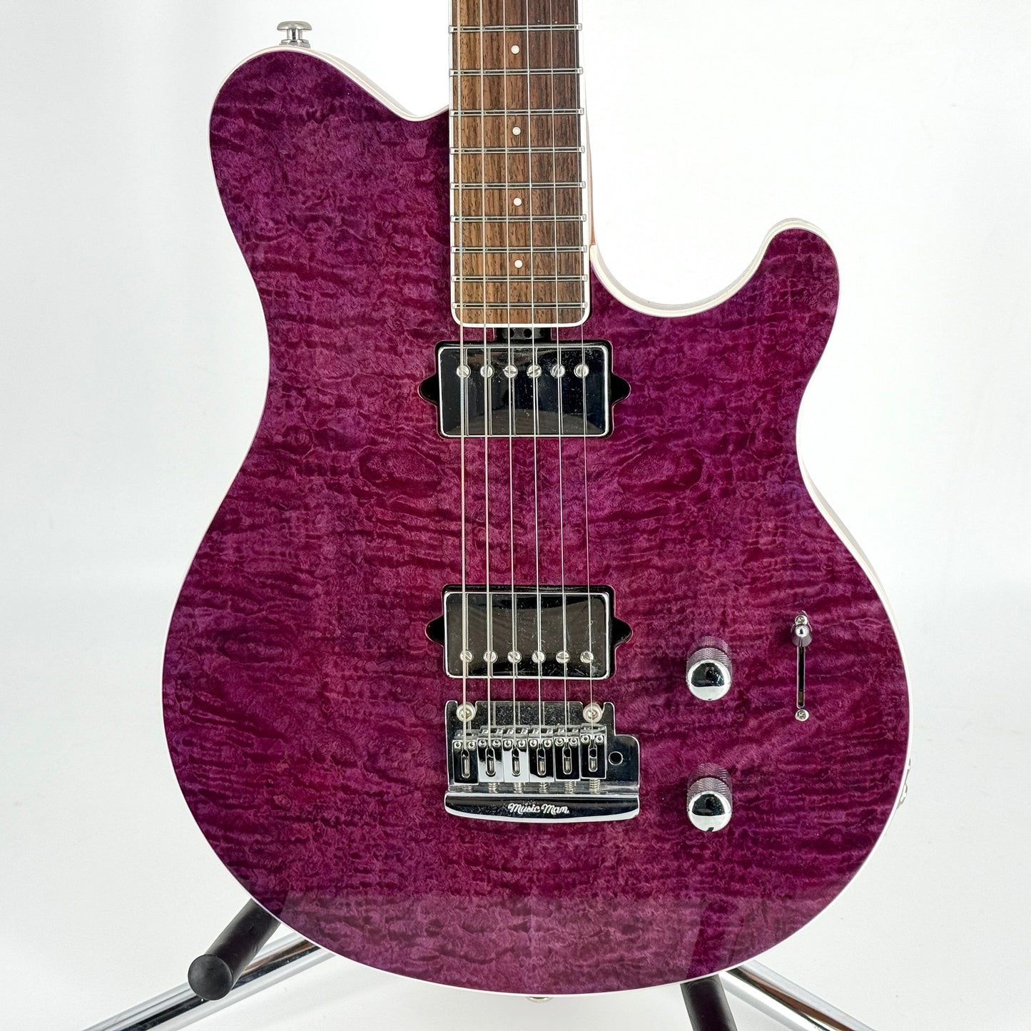 2018 Ernie Ball Music Man BFR Limited Edition Axis Super Sport HH Tremolo - Light Purple Quilt
