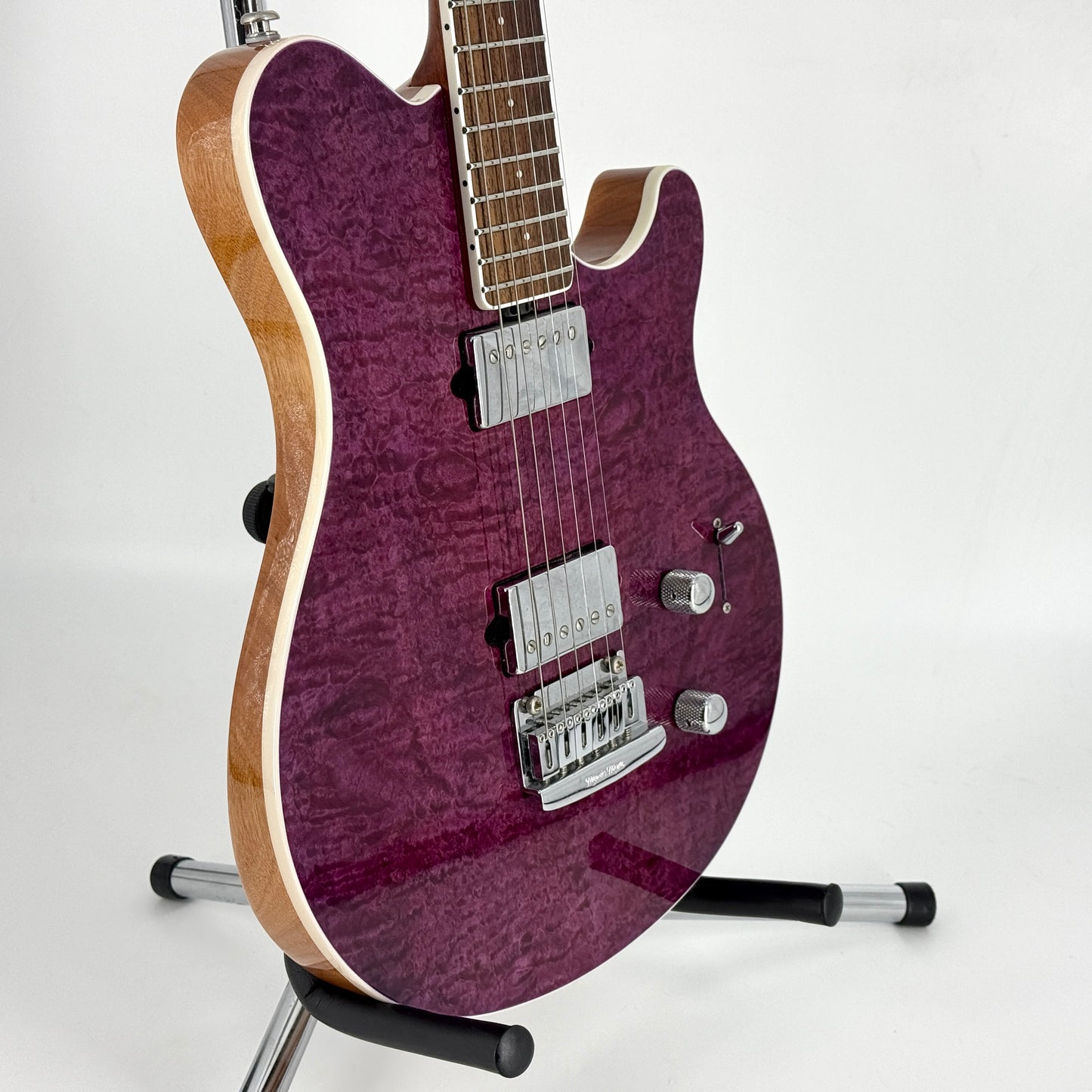 2018 Ernie Ball Music Man BFR Limited Edition Axis Super Sport HH Tremolo - Light Purple Quilt