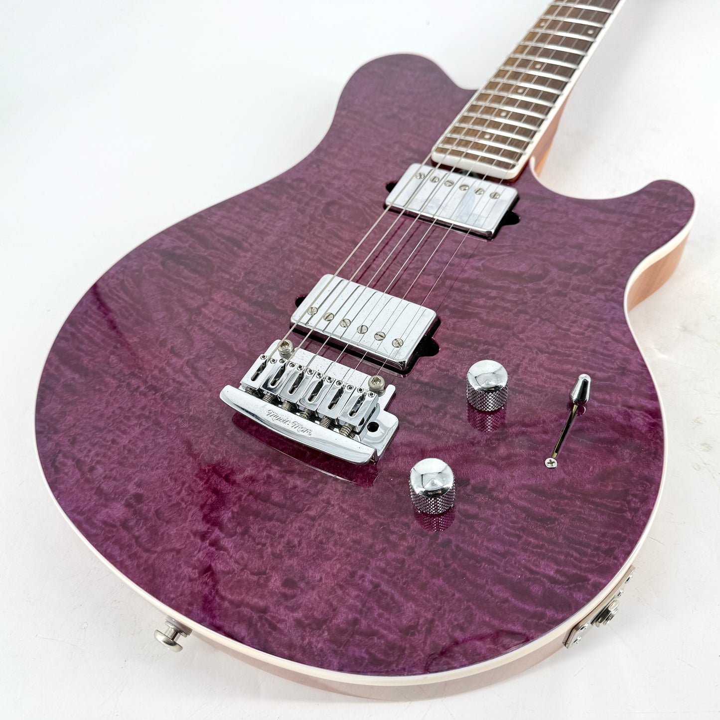 2018 Ernie Ball Music Man BFR Limited Edition Axis Super Sport HH Tremolo - Light Purple Quilt