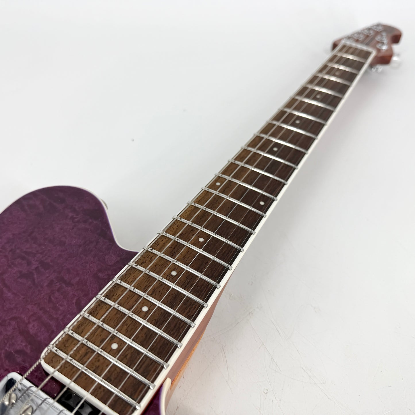 2018 Ernie Ball Music Man BFR Limited Edition Axis Super Sport HH Tremolo - Light Purple Quilt