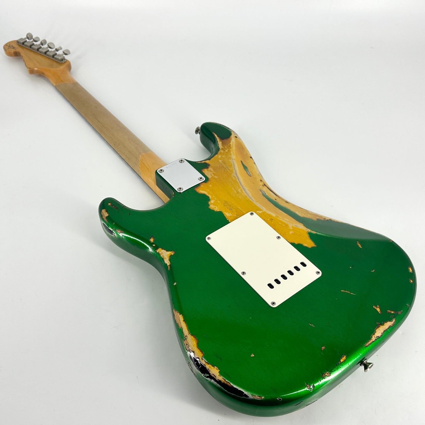 2018 Fender Custom Shop '63 Stratocaster Special Heavy Relic - Candy Green over Sunburst