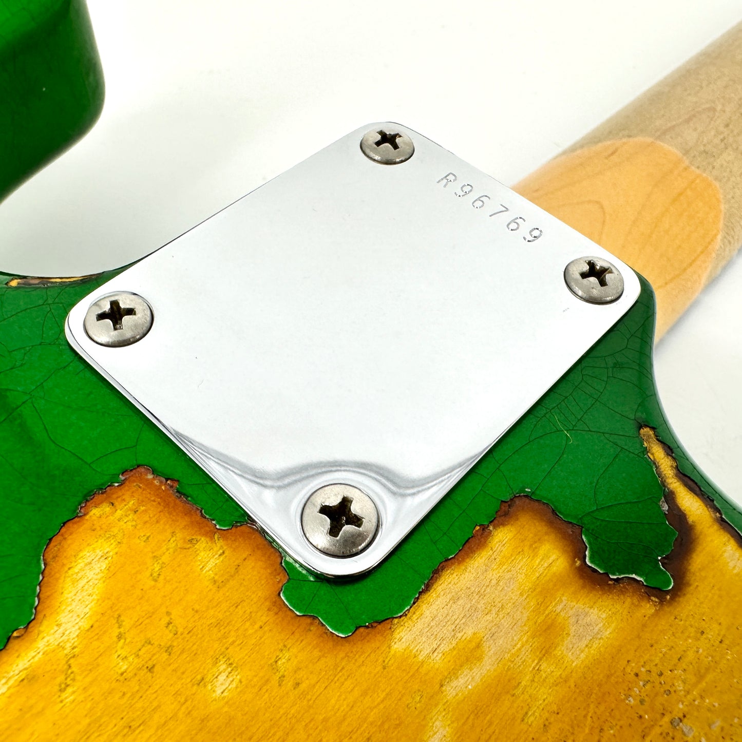 2018 Fender Custom Shop '63 Stratocaster Special Heavy Relic - Candy Green over Sunburst