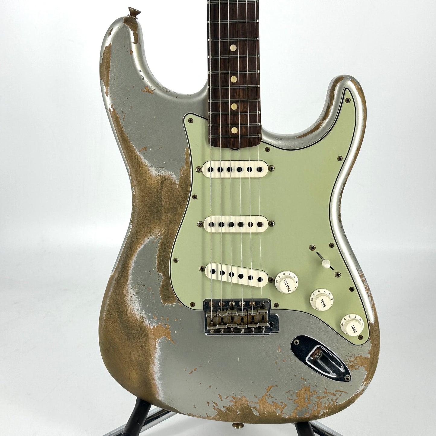 2021 Fender Custom Shop 60’s Stratocaster Super Heavy Relic – Inca Silver