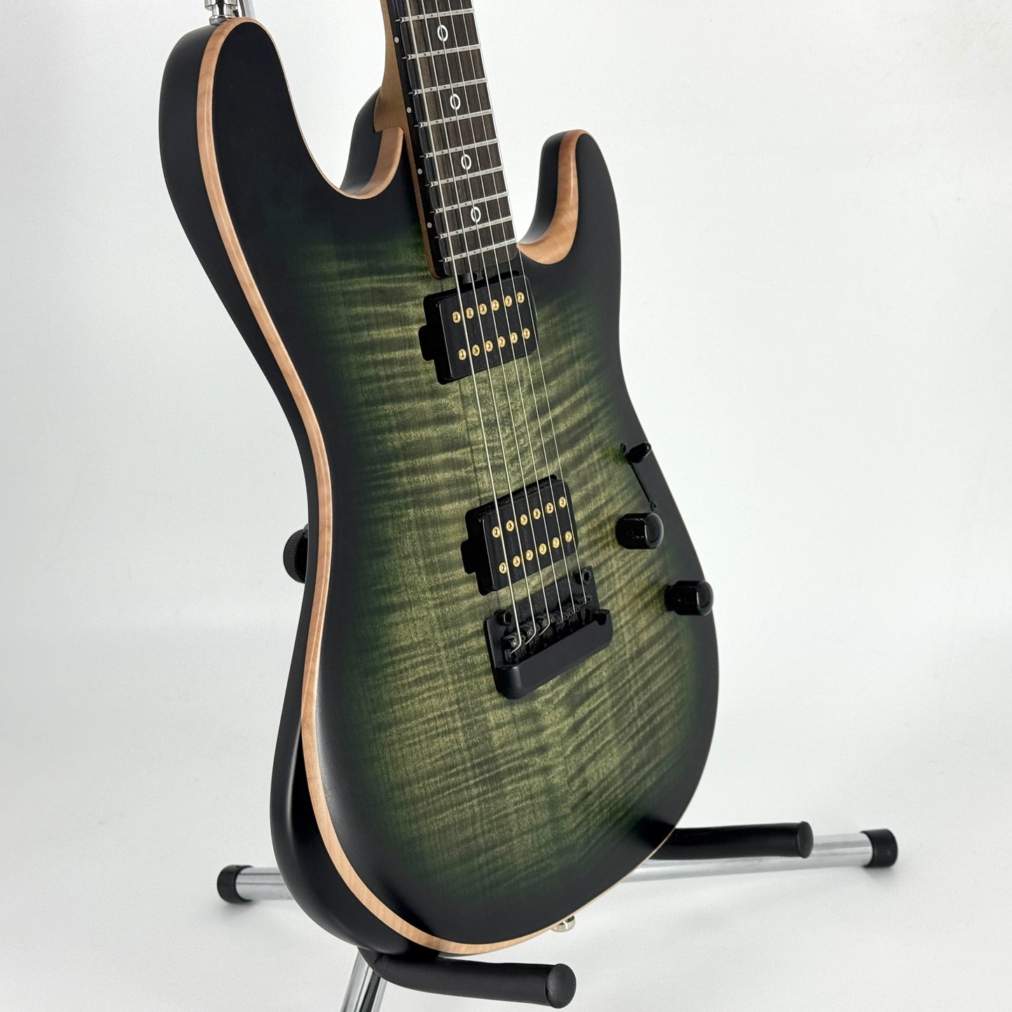 2025 Ernie Ball Music Man Rabea Massaad Sabre - Emerald Hill Burst