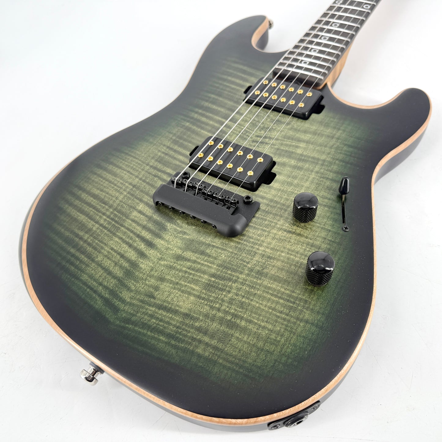 2025 Ernie Ball Music Man Rabea Massaad Sabre - Emerald Hill Burst