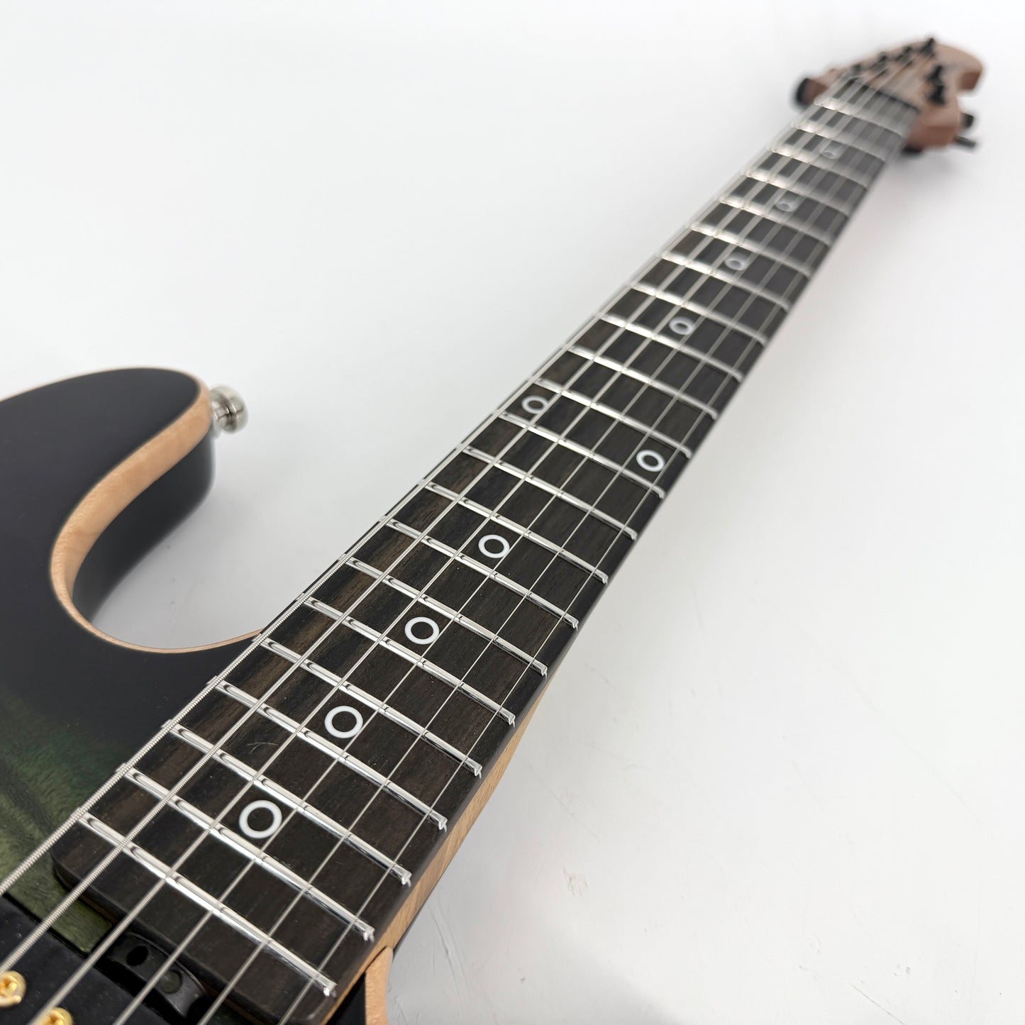 2025 Ernie Ball Music Man Rabea Massaad Sabre - Emerald Hill Burst