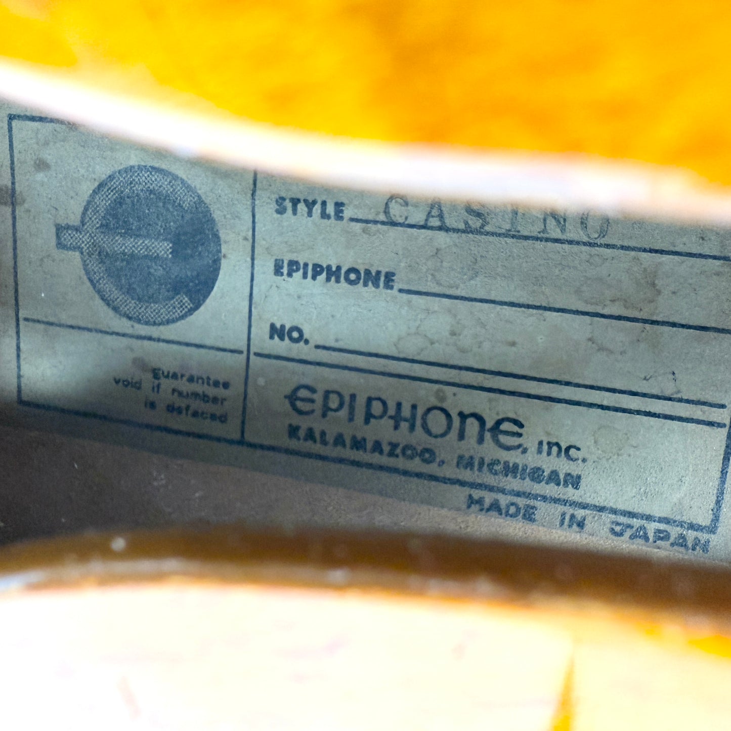1971-75 Epiphone Japan E230TD Casino - Sunburst