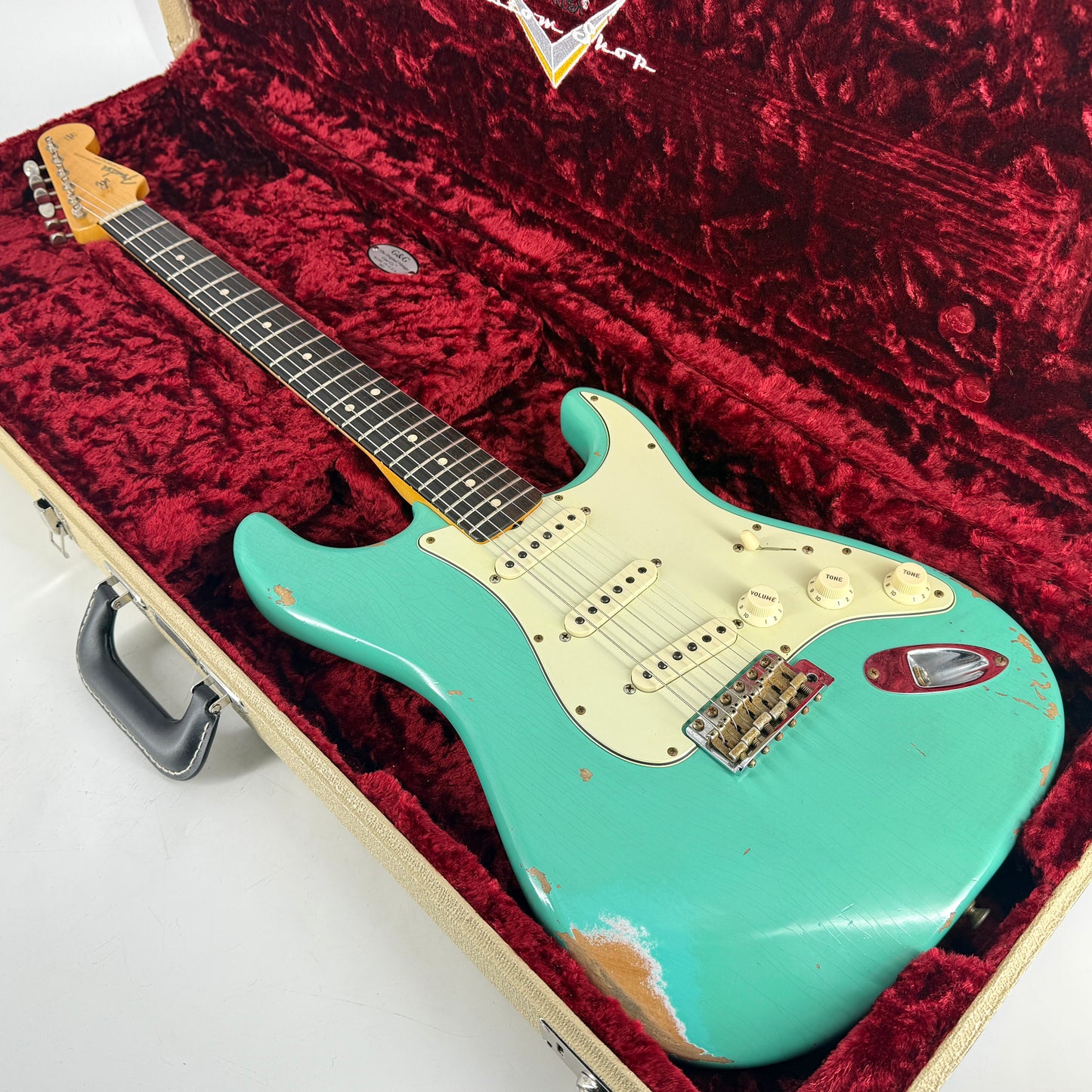 2021 Fender Custom Shop Limited Edition '63 Stratocaster Heavy Relic – Aged Sea Foam Green