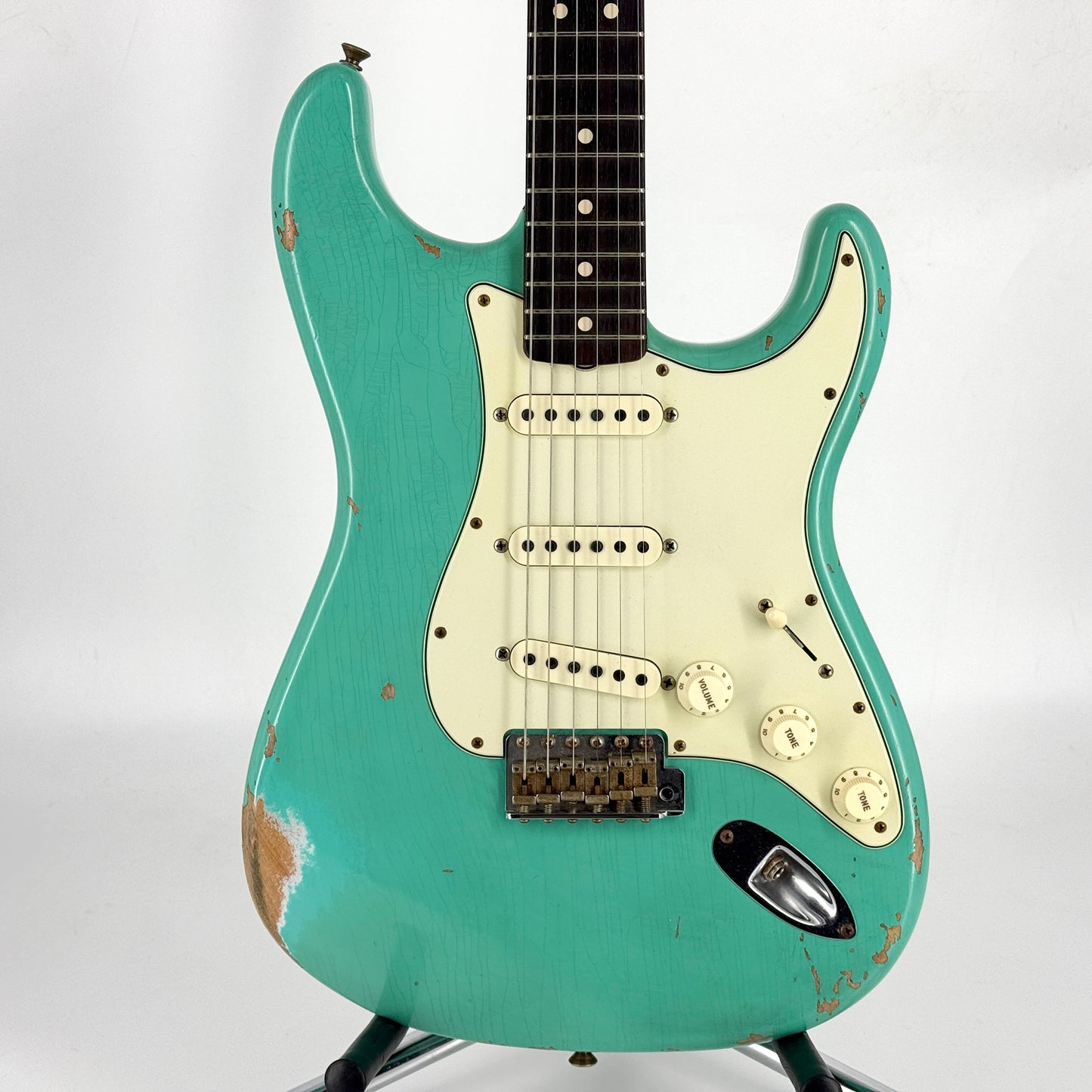 2021 Fender Custom Shop Limited Edition '63 Stratocaster Heavy Relic – Aged Sea Foam Green