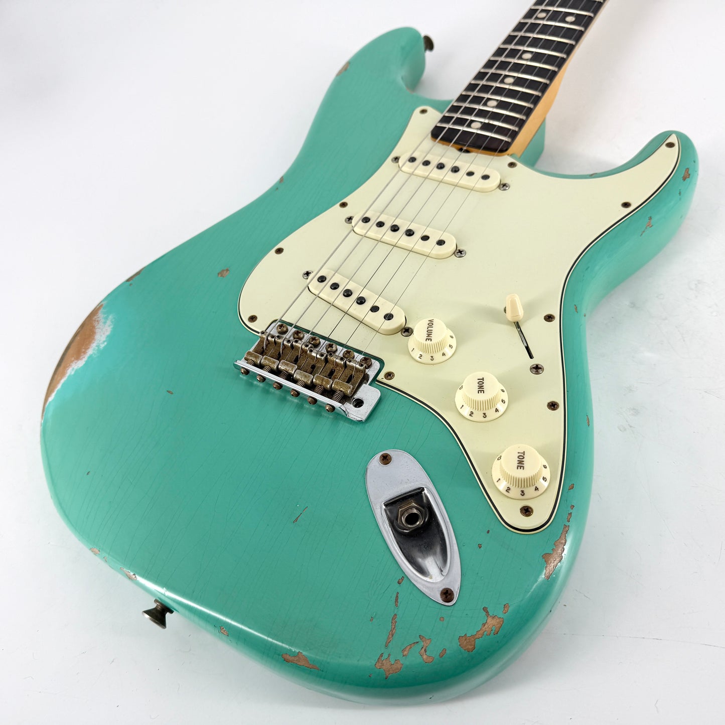 2021 Fender Custom Shop Limited Edition '63 Stratocaster Heavy Relic – Aged Sea Foam Green