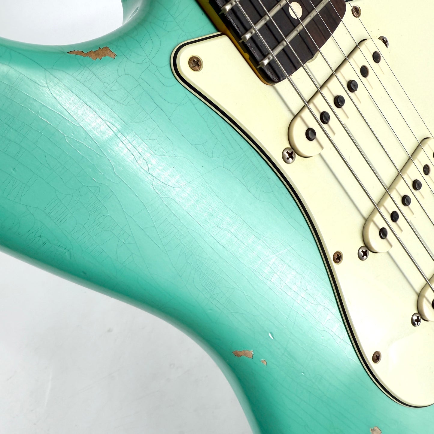 2021 Fender Custom Shop Limited Edition '63 Stratocaster Heavy Relic – Aged Sea Foam Green