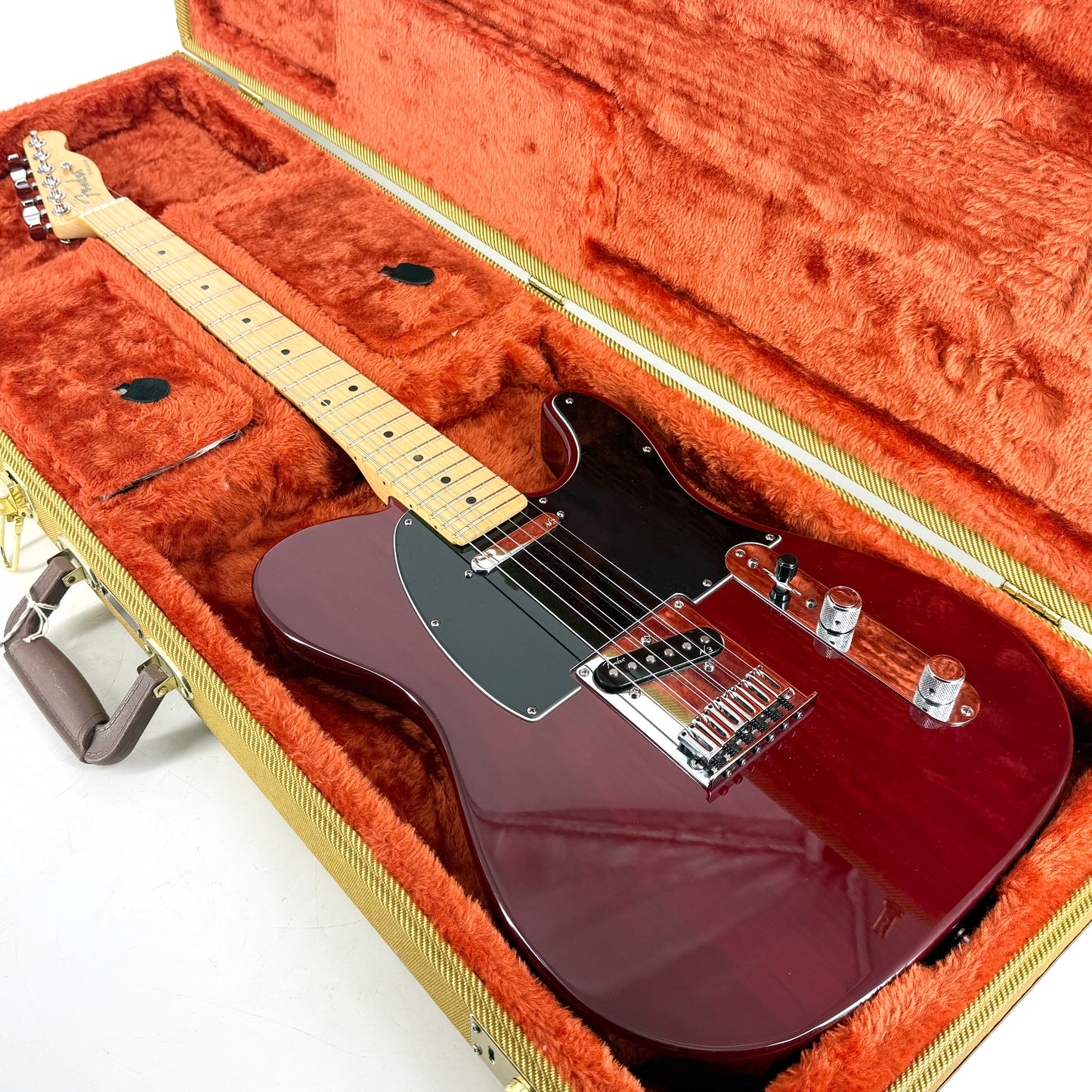 2012 Fender American Deluxe Ash Telecaster - Wine Transparent