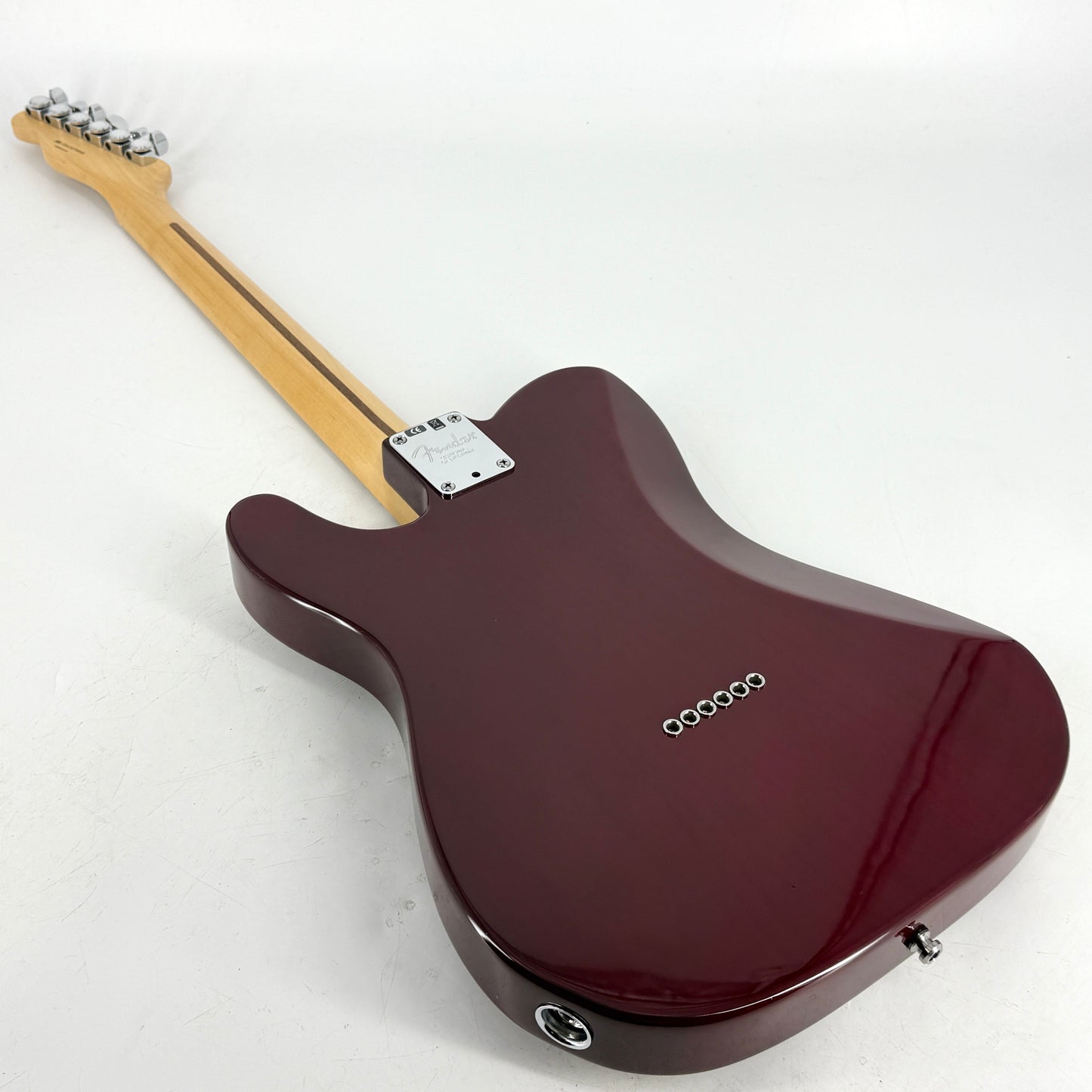 2012 Fender American Deluxe Ash Telecaster - Wine Transparent