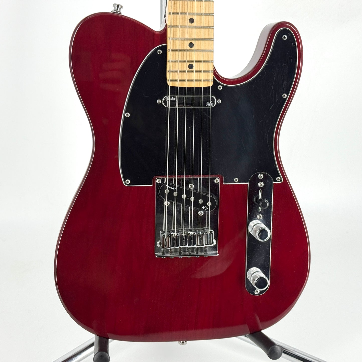 2012 Fender American Deluxe Ash Telecaster - Wine Transparent