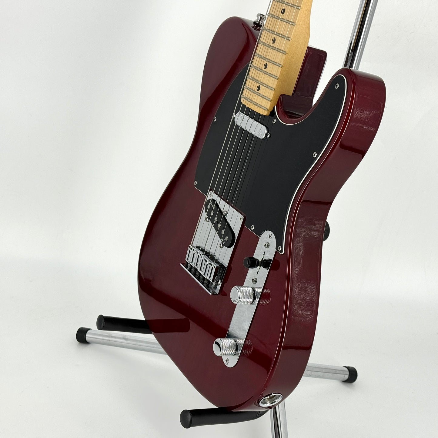 2012 Fender American Deluxe Ash Telecaster - Wine Transparent