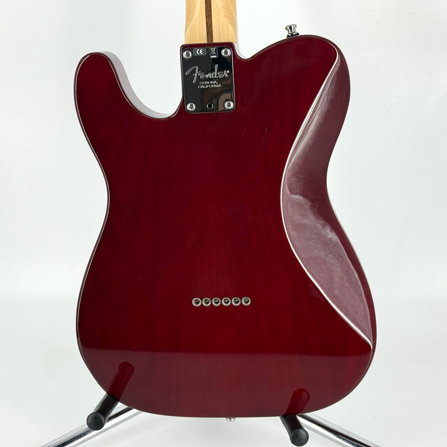 2012 Fender American Deluxe Ash Telecaster - Wine Transparent