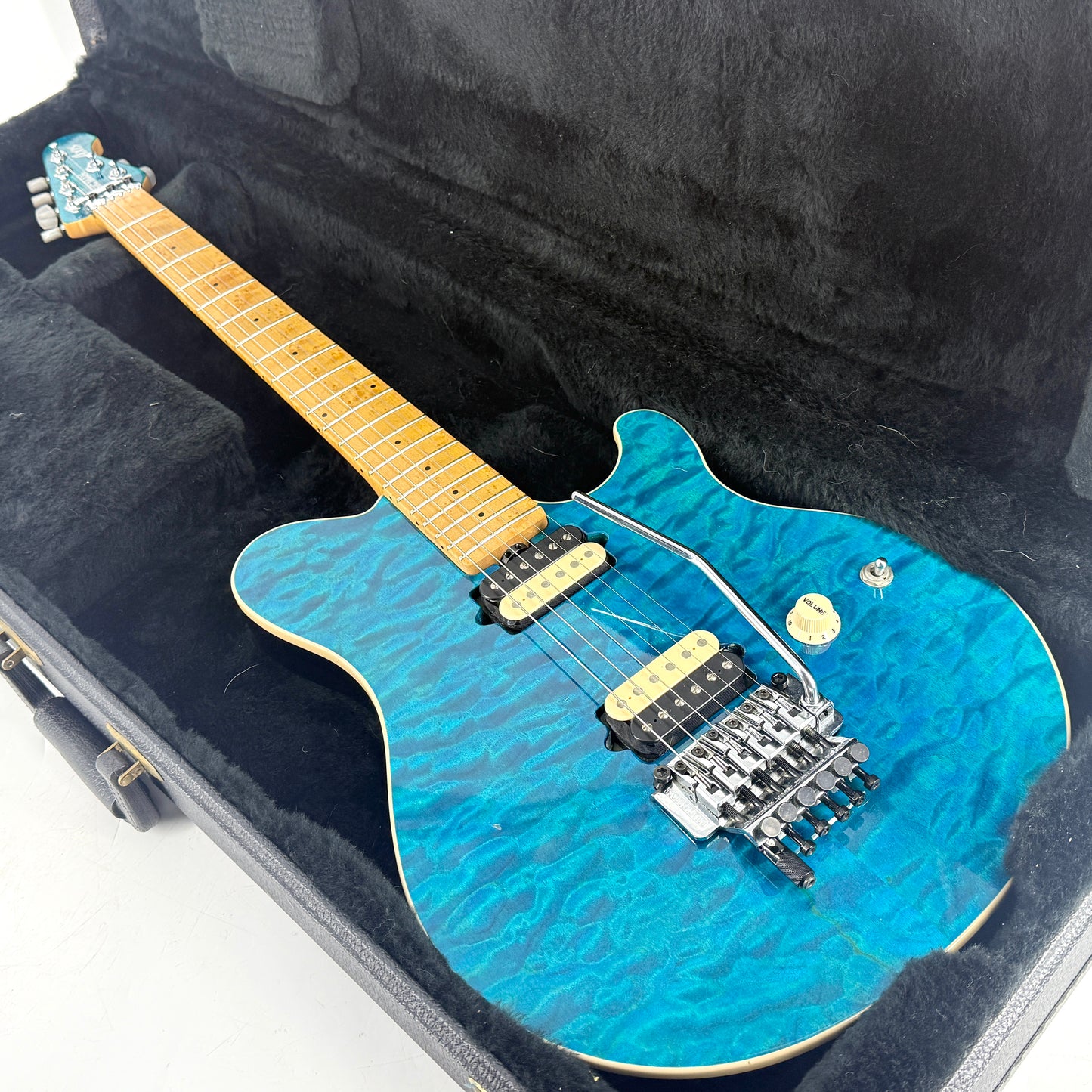 1996 Ernie Ball Music Man Axis – Blue Translucent