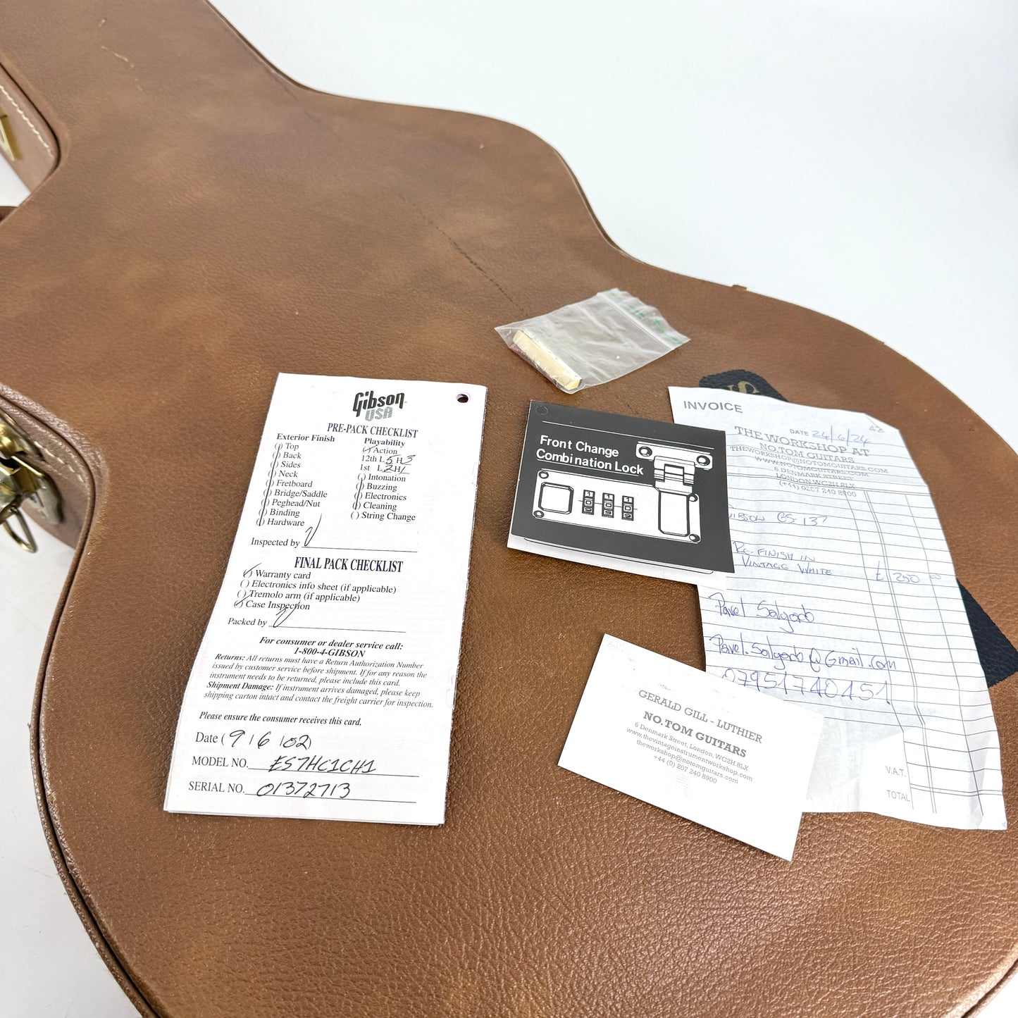 2002 Gibson ES-137 Premier - White 2-Tone