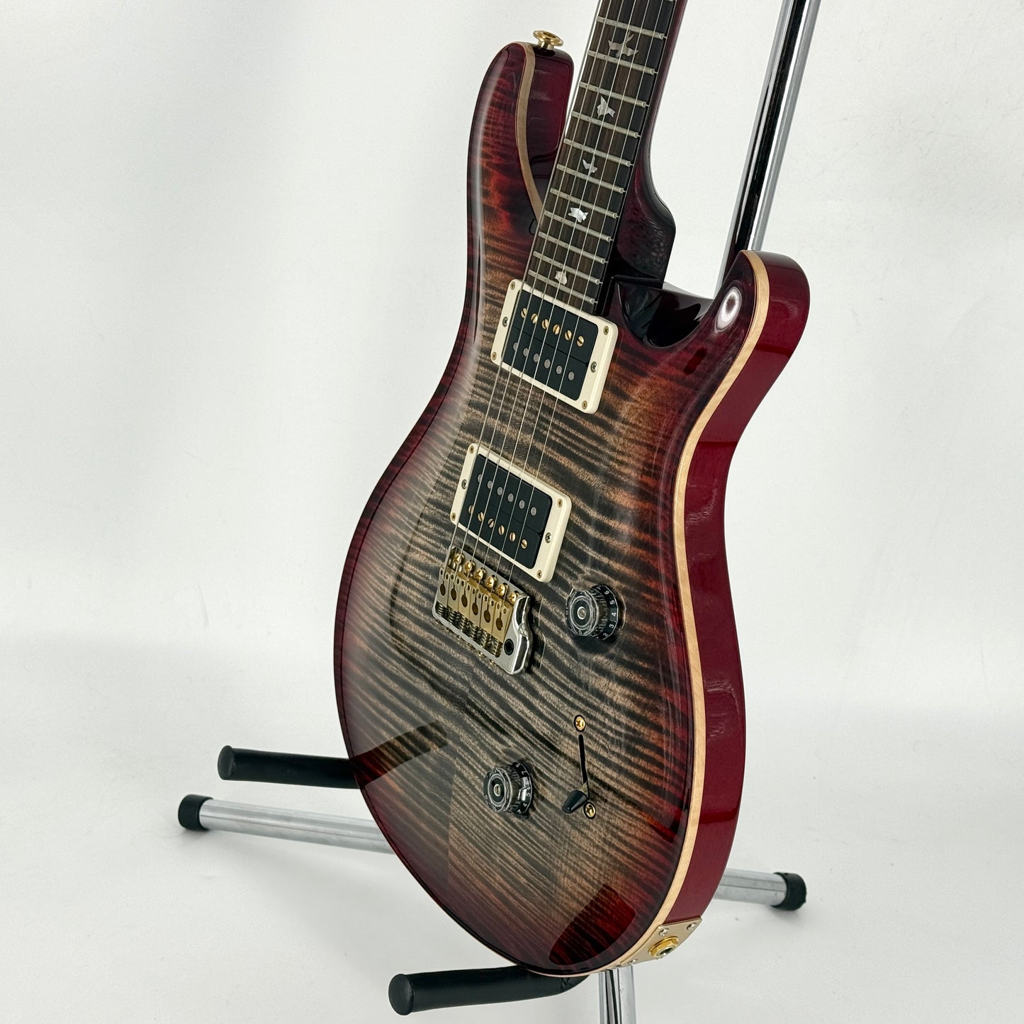 2017 PRS Special Order Custom 24 - Wood Library Neck 10 Top - Charcoal Cherry Burst